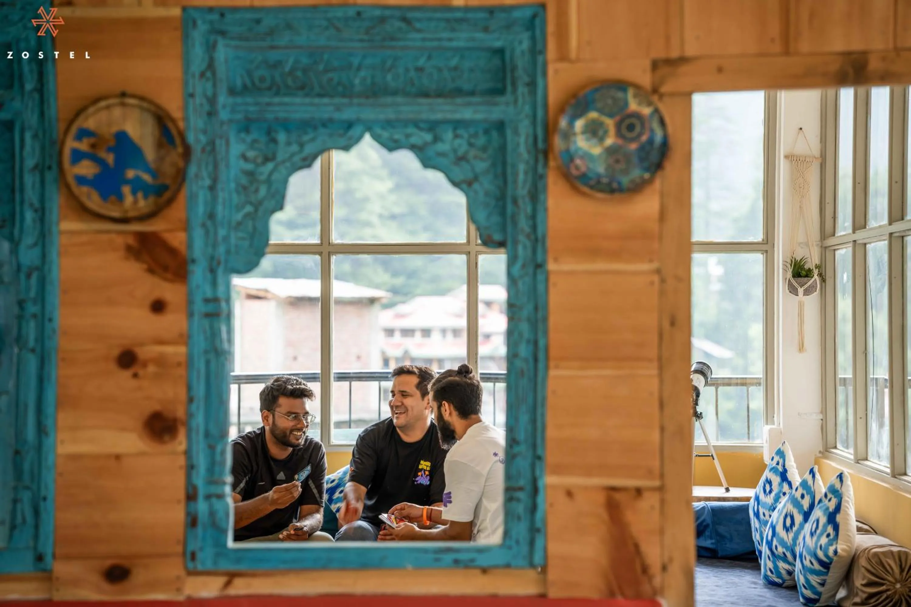 Living room in Zostel Pulga