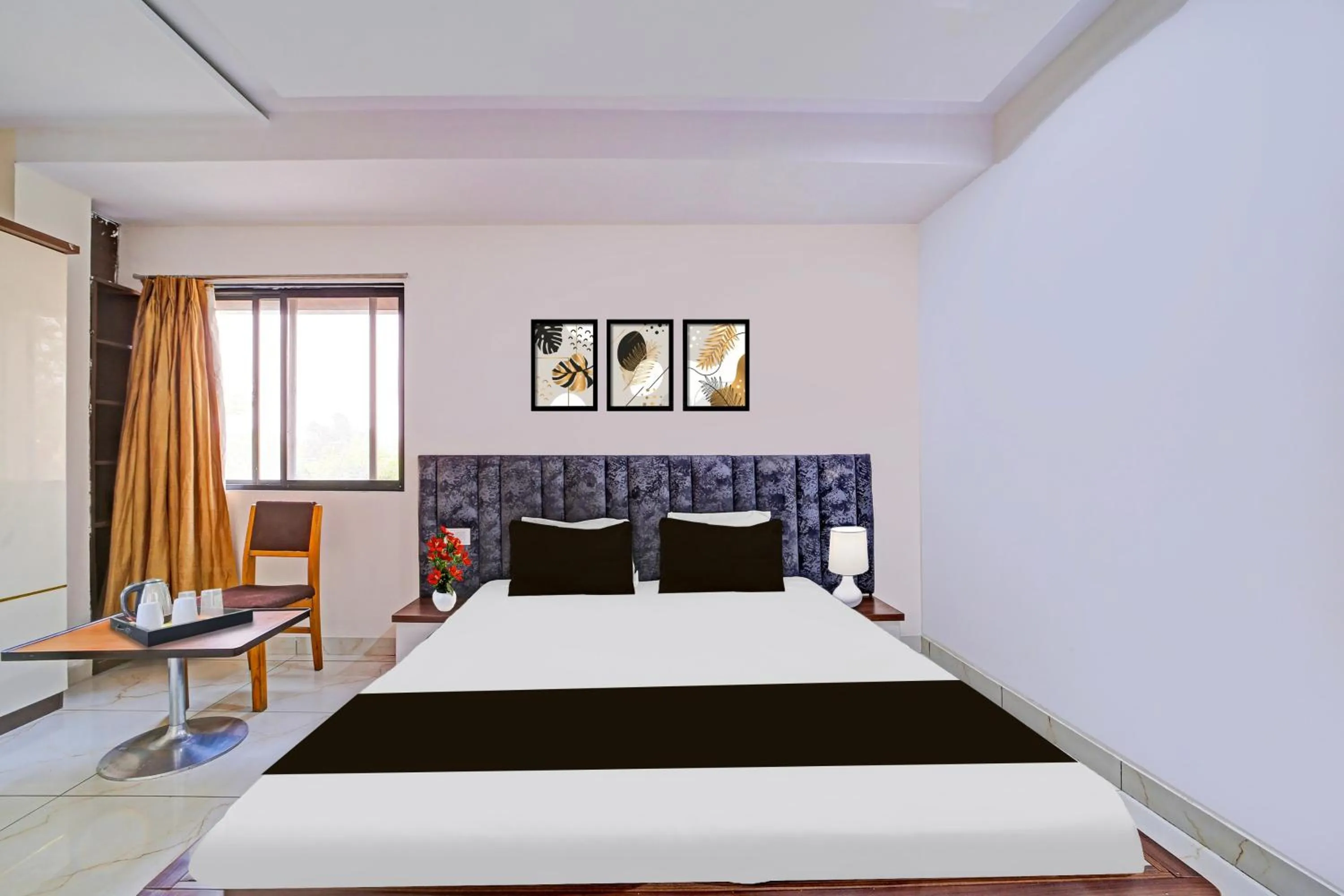 Bedroom, Bed in Super Townhouse LIG Main Road Indore