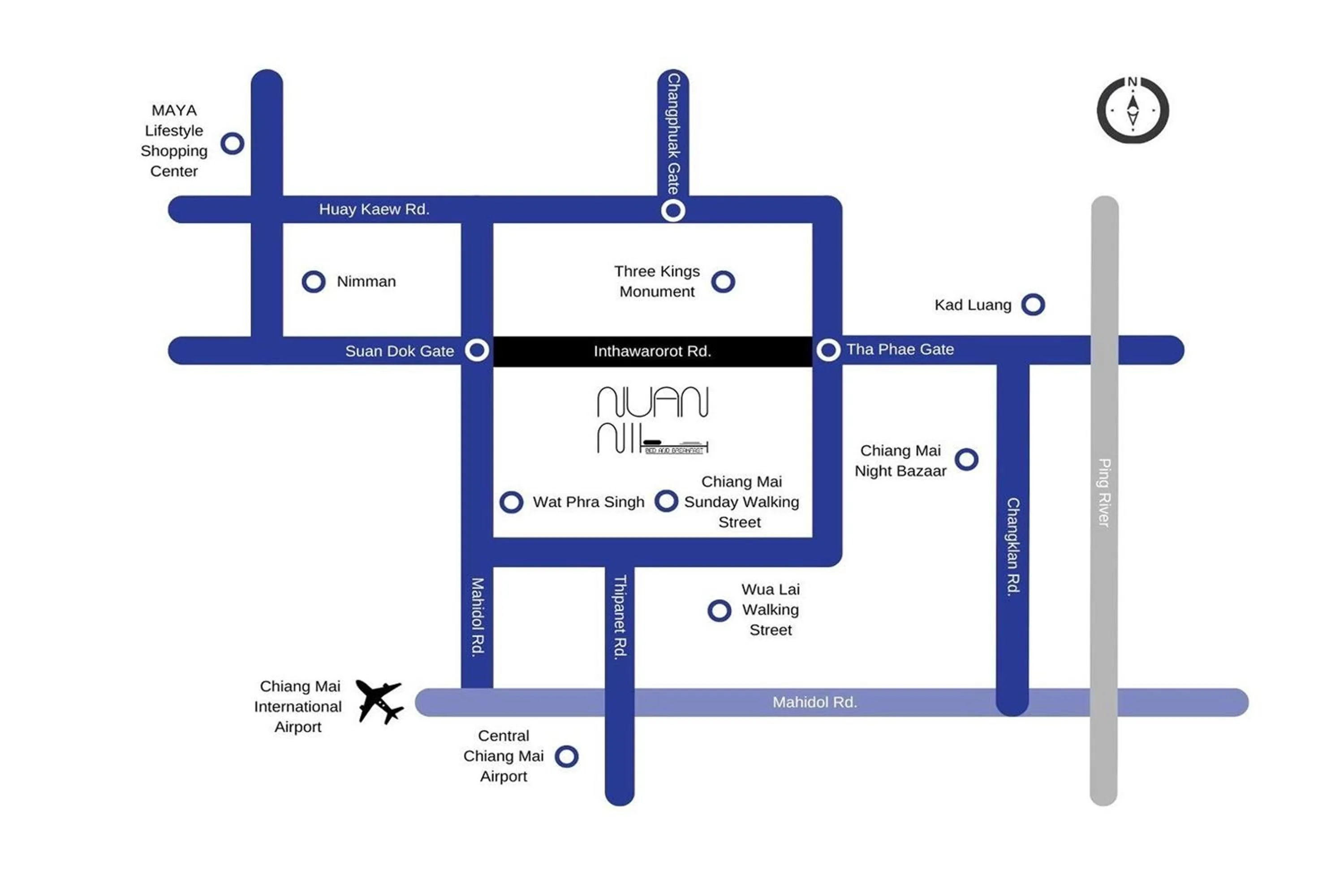 Floor plan in Nuan Nil Secret Courtyard