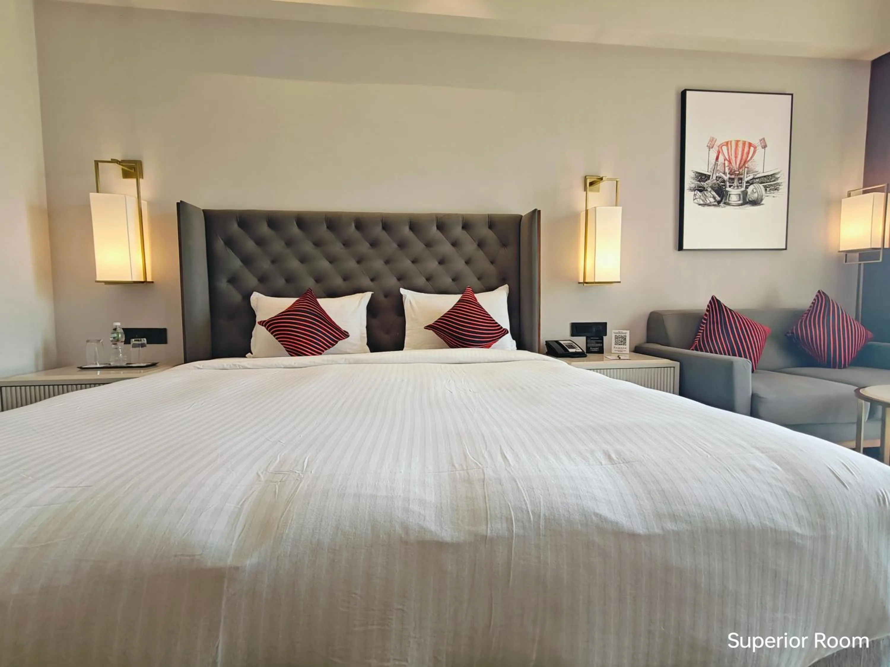 Property building, Bed in Ramada by Wyndham Ahmedabad Narendra Modi Stadium Motera