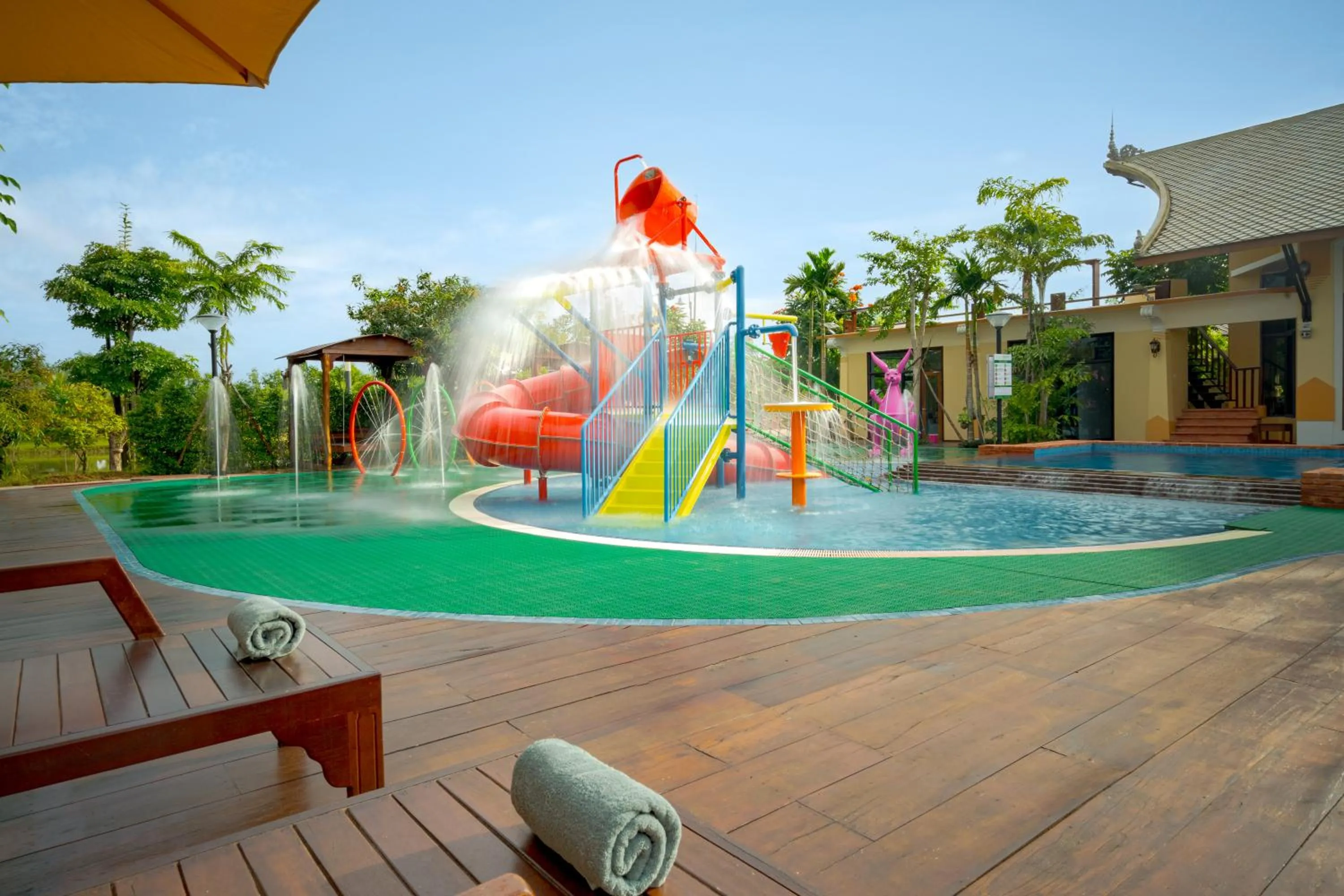 Children play ground in Komsan Kampot Resort