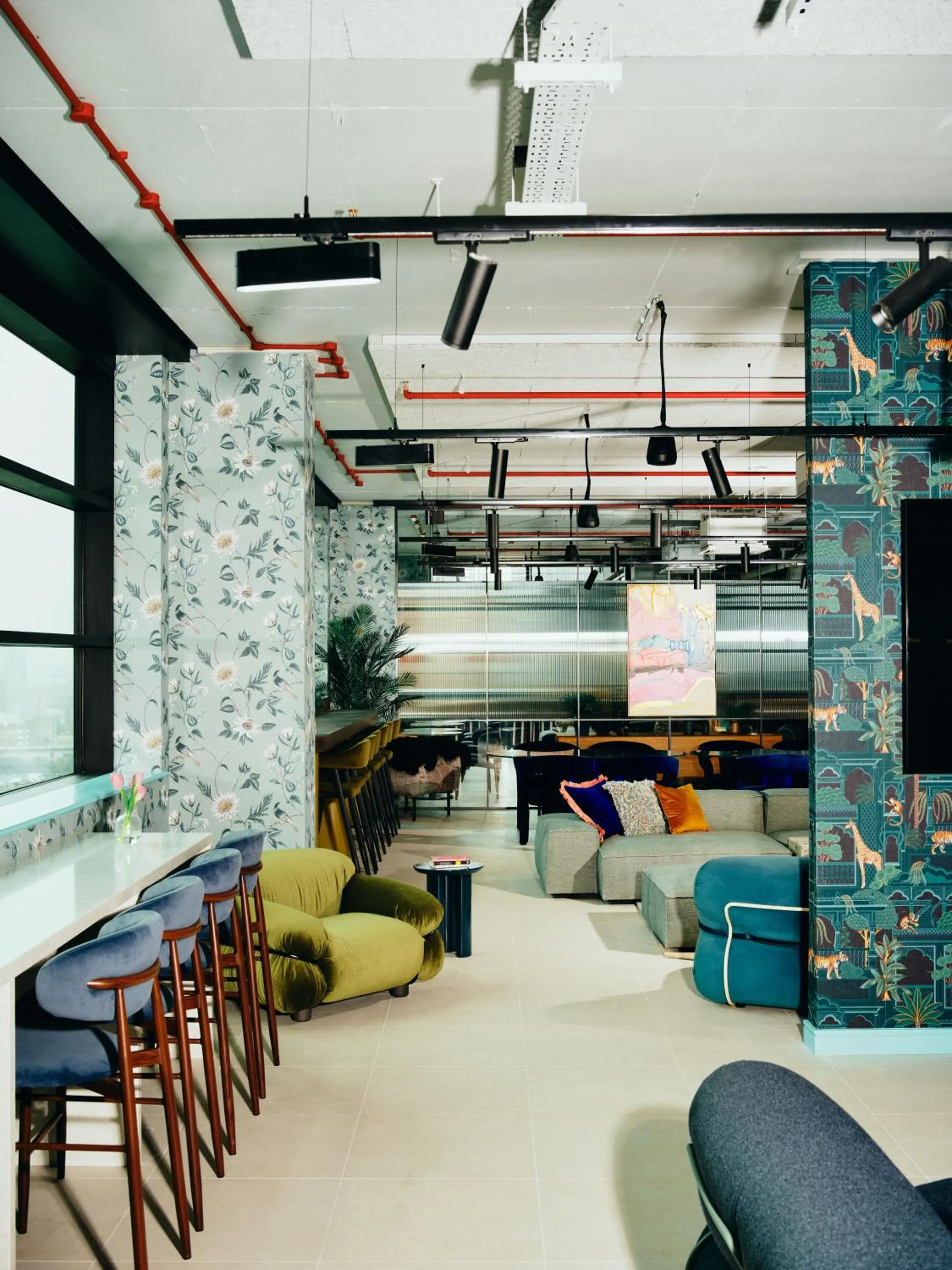 Communal lounge/ TV room in Vertus Edit Canary Wharf