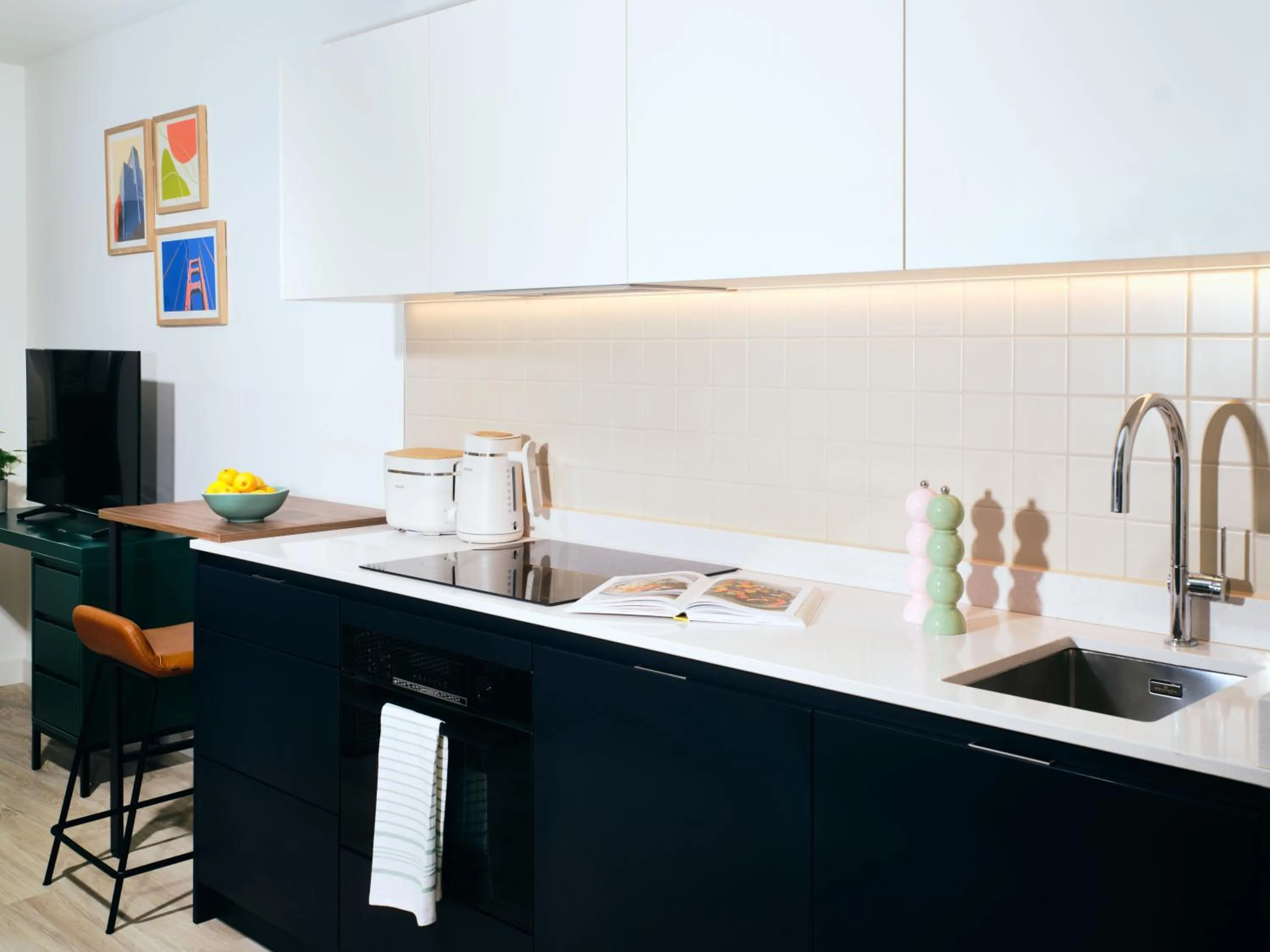 kitchen in Vertus Edit Canary Wharf