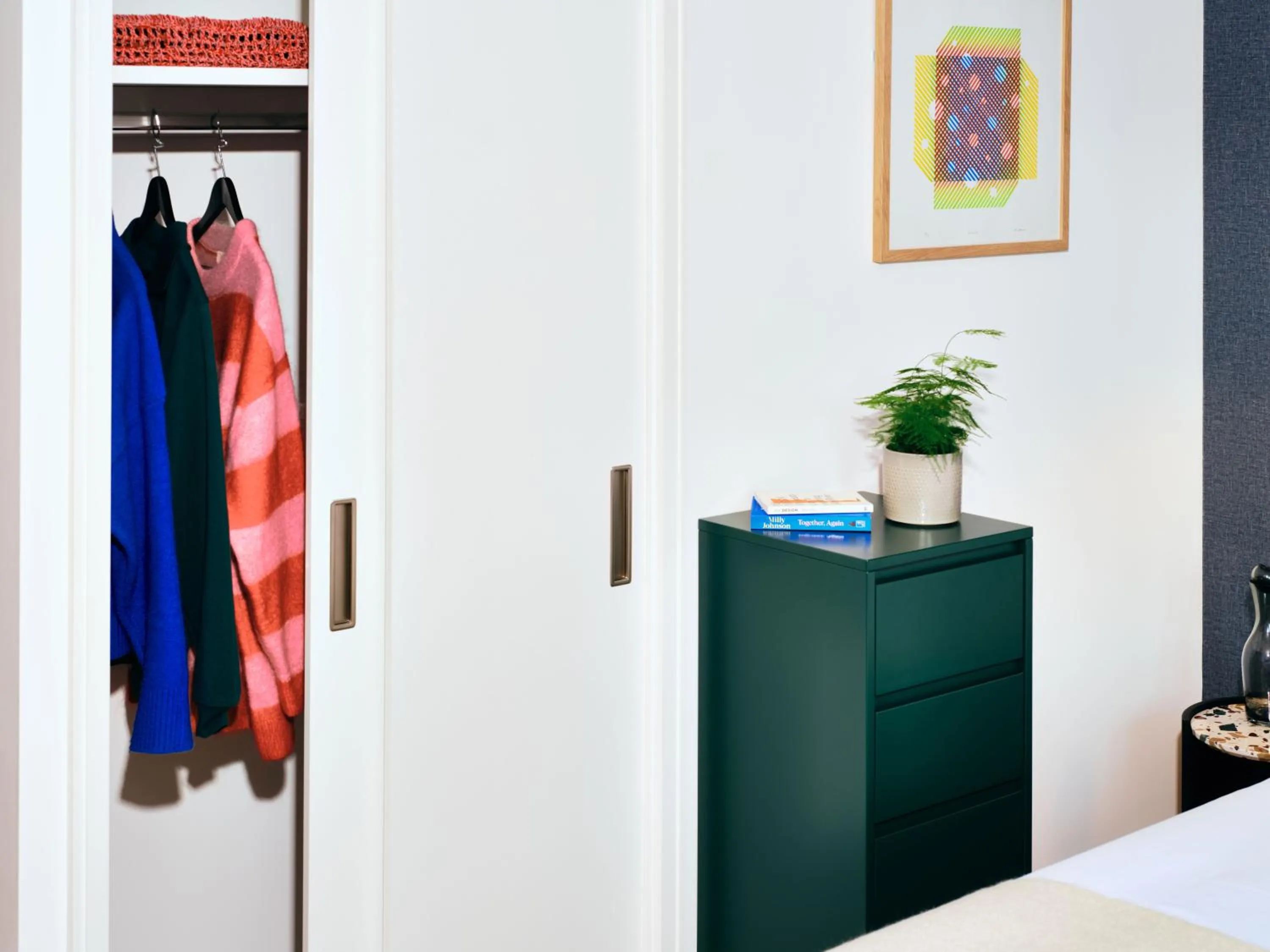 wardrobe, Bed in Vertus Edit Canary Wharf