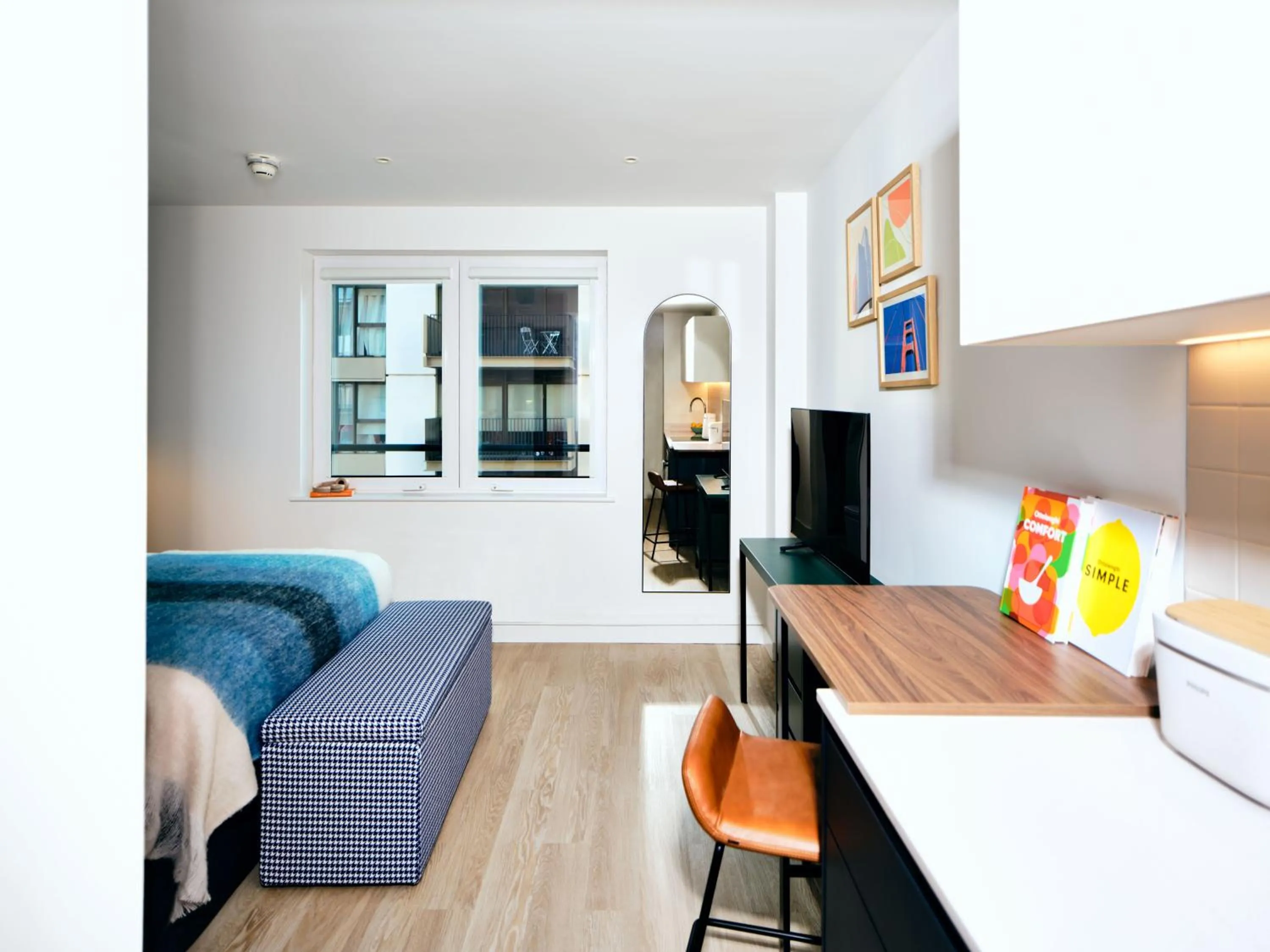 Bedroom in Vertus Edit Canary Wharf