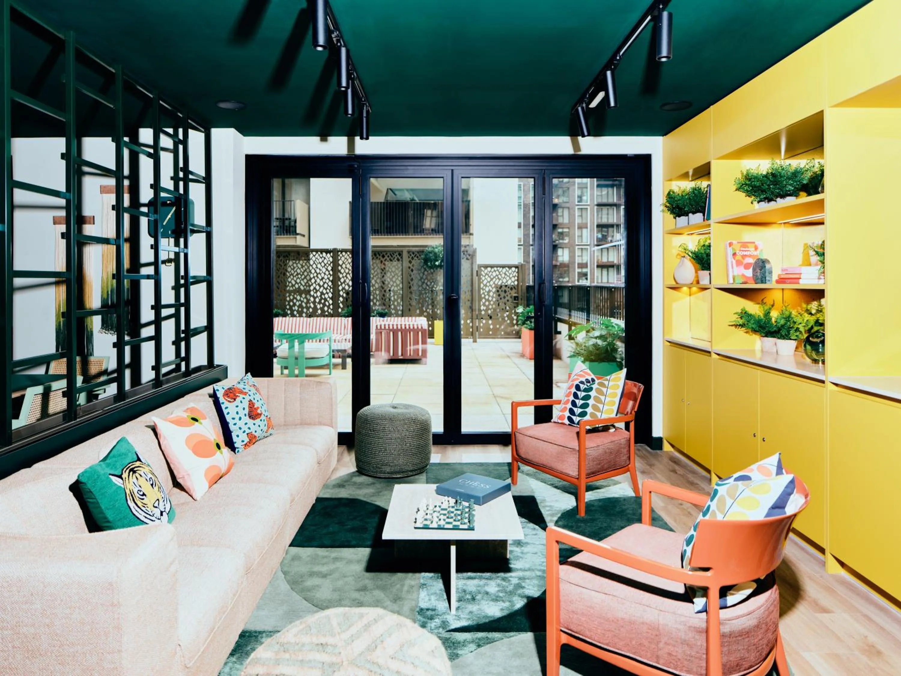 Communal lounge/ TV room in Vertus Edit Canary Wharf