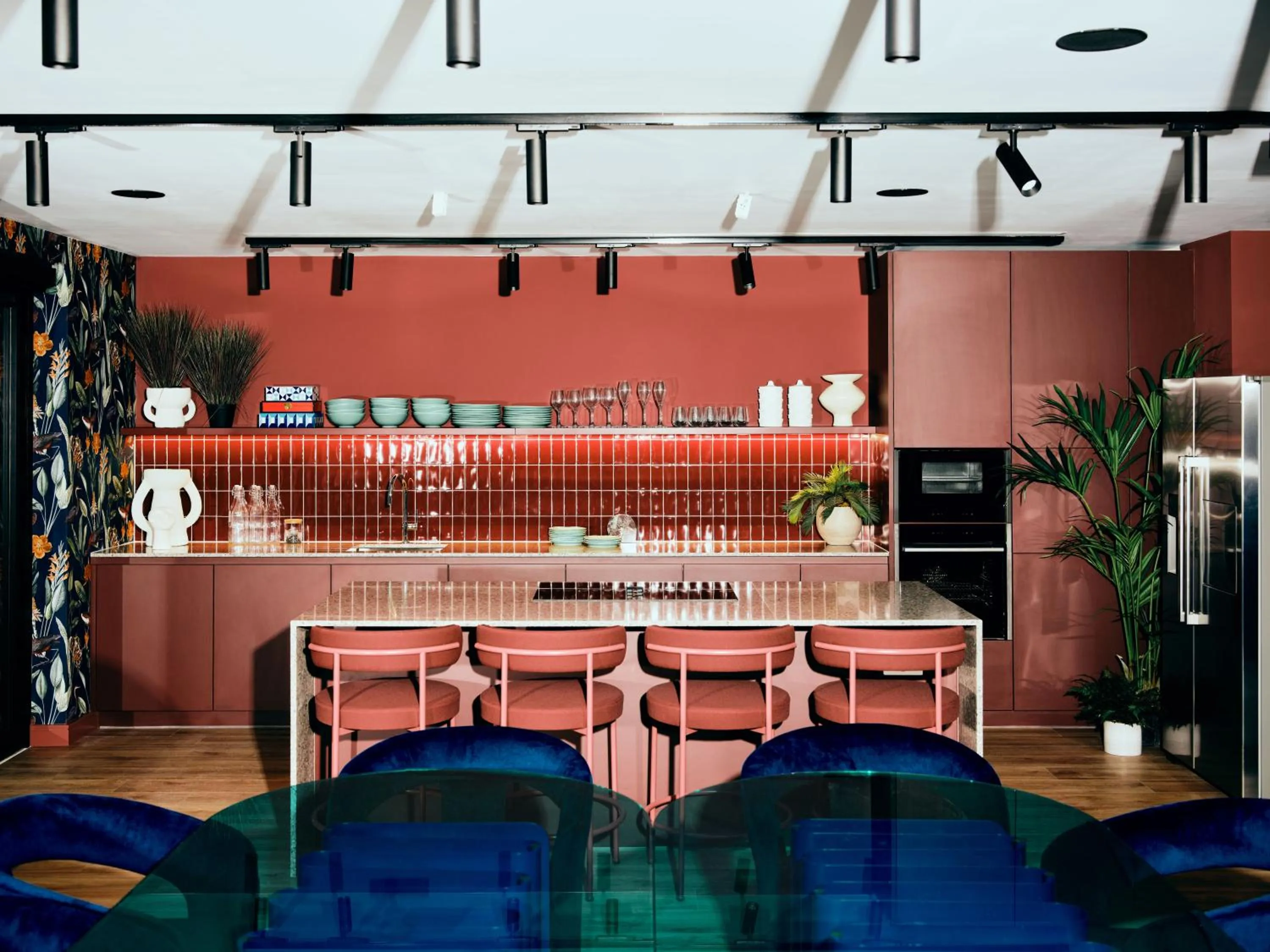 Communal lounge/ TV room in Vertus Edit Canary Wharf