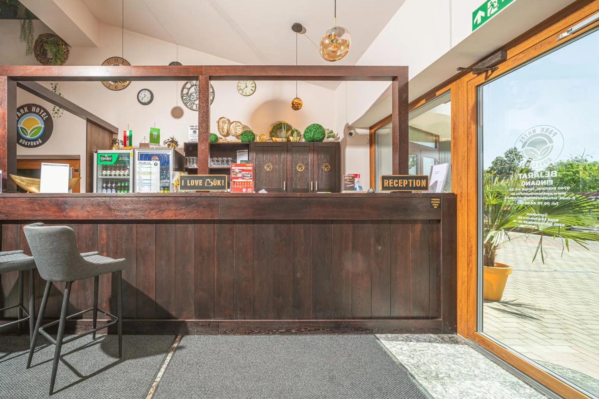 Lobby or reception in Park Hotel Bükfürdő