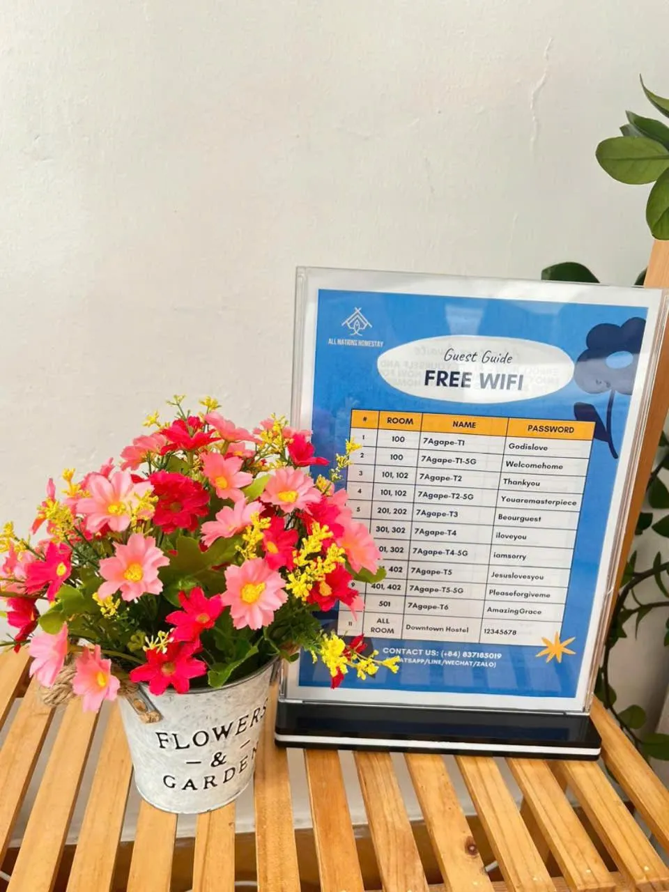 Text overlay in Okaeri Homestay