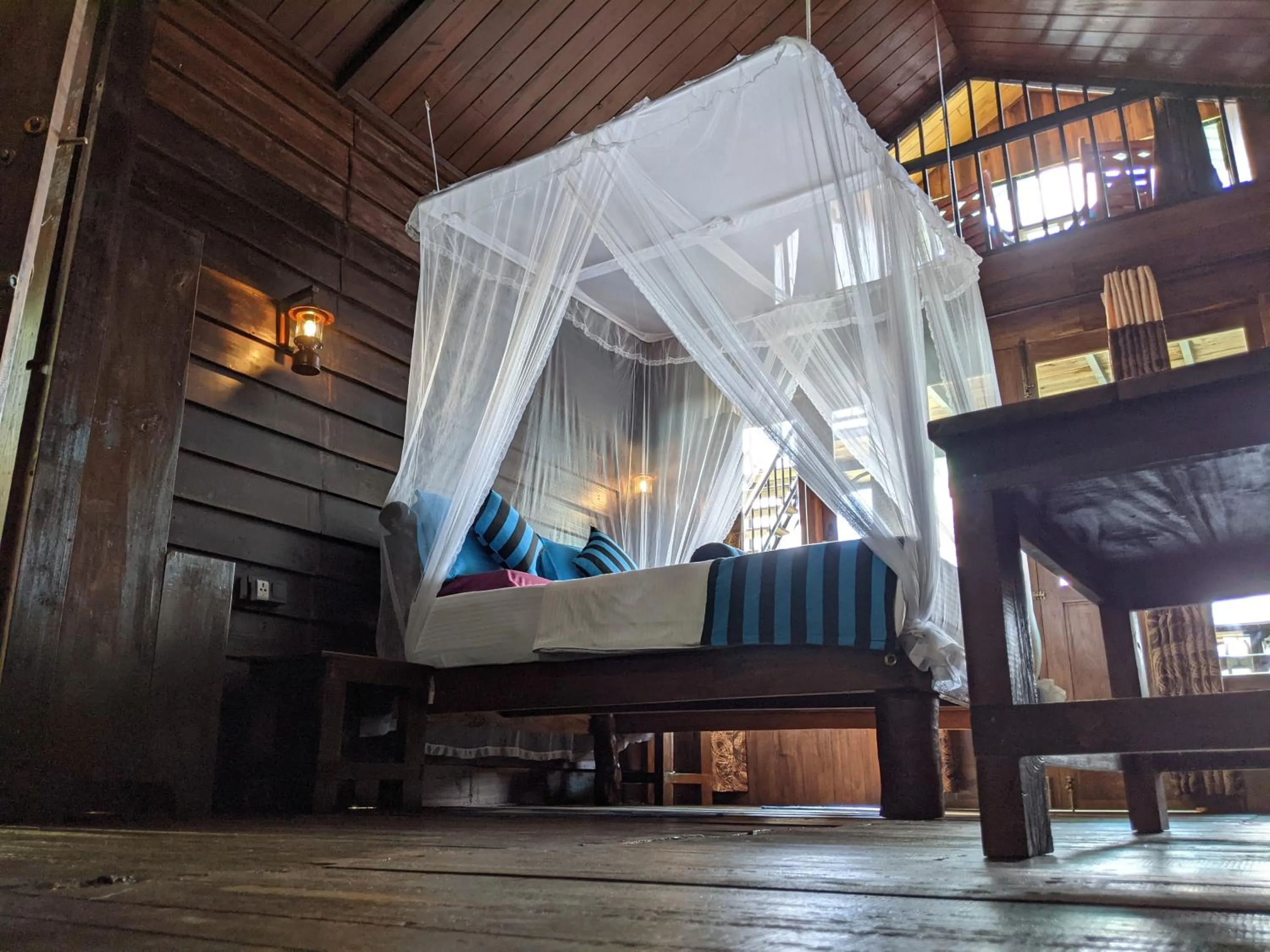 Bed in Madushanka Resort