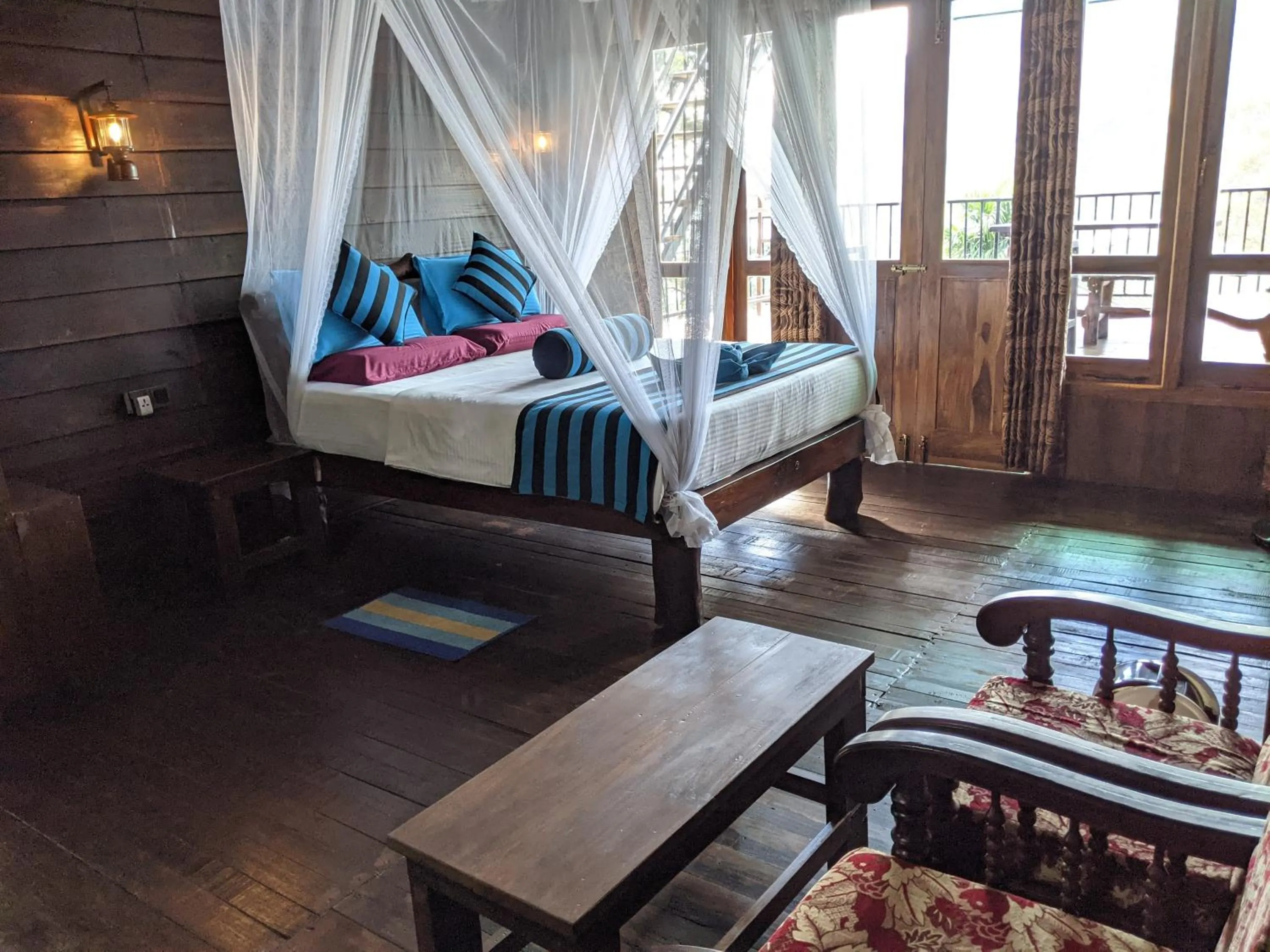 Bed in Madushanka Resort