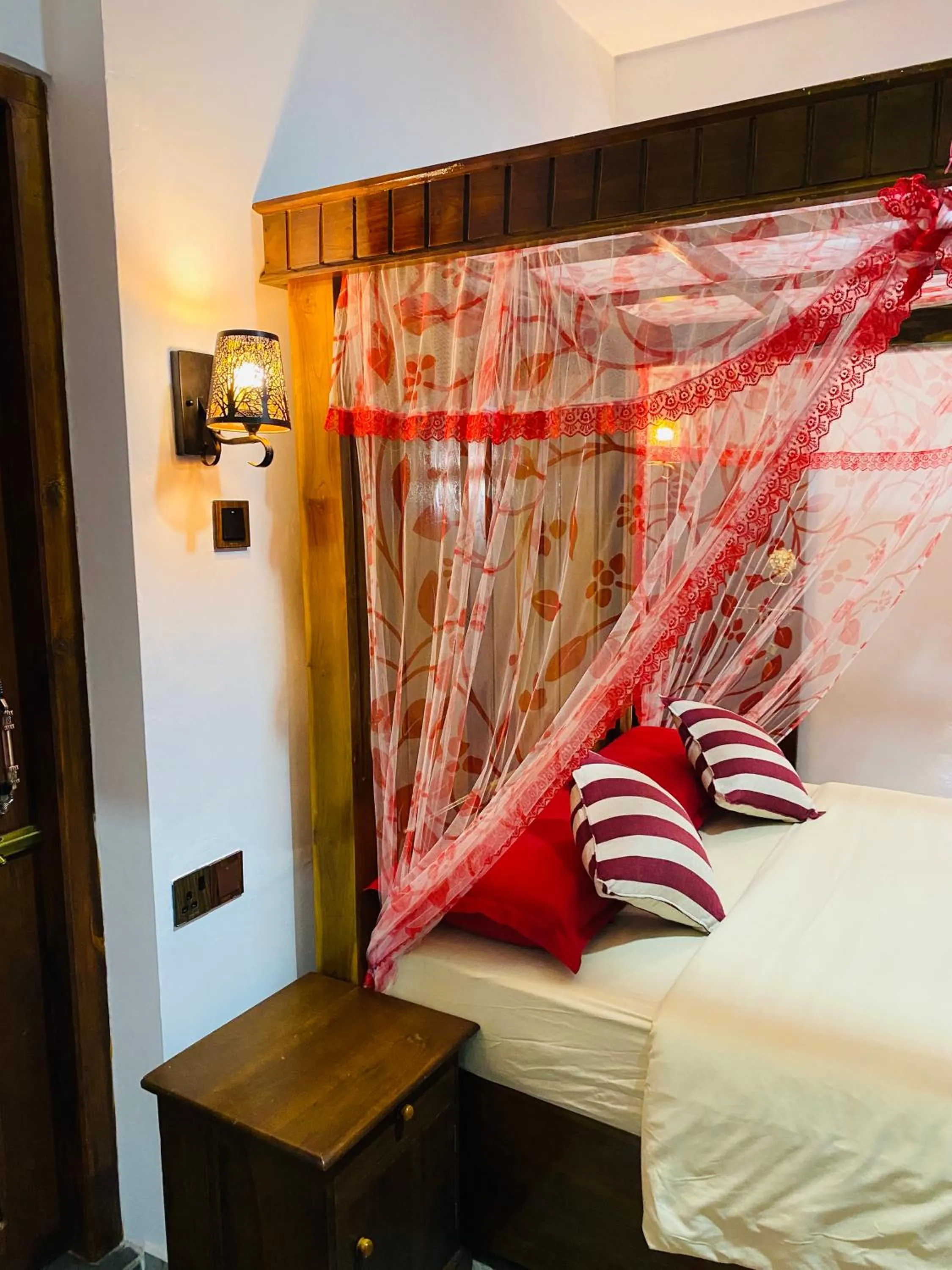 Bed in Madushanka Resort