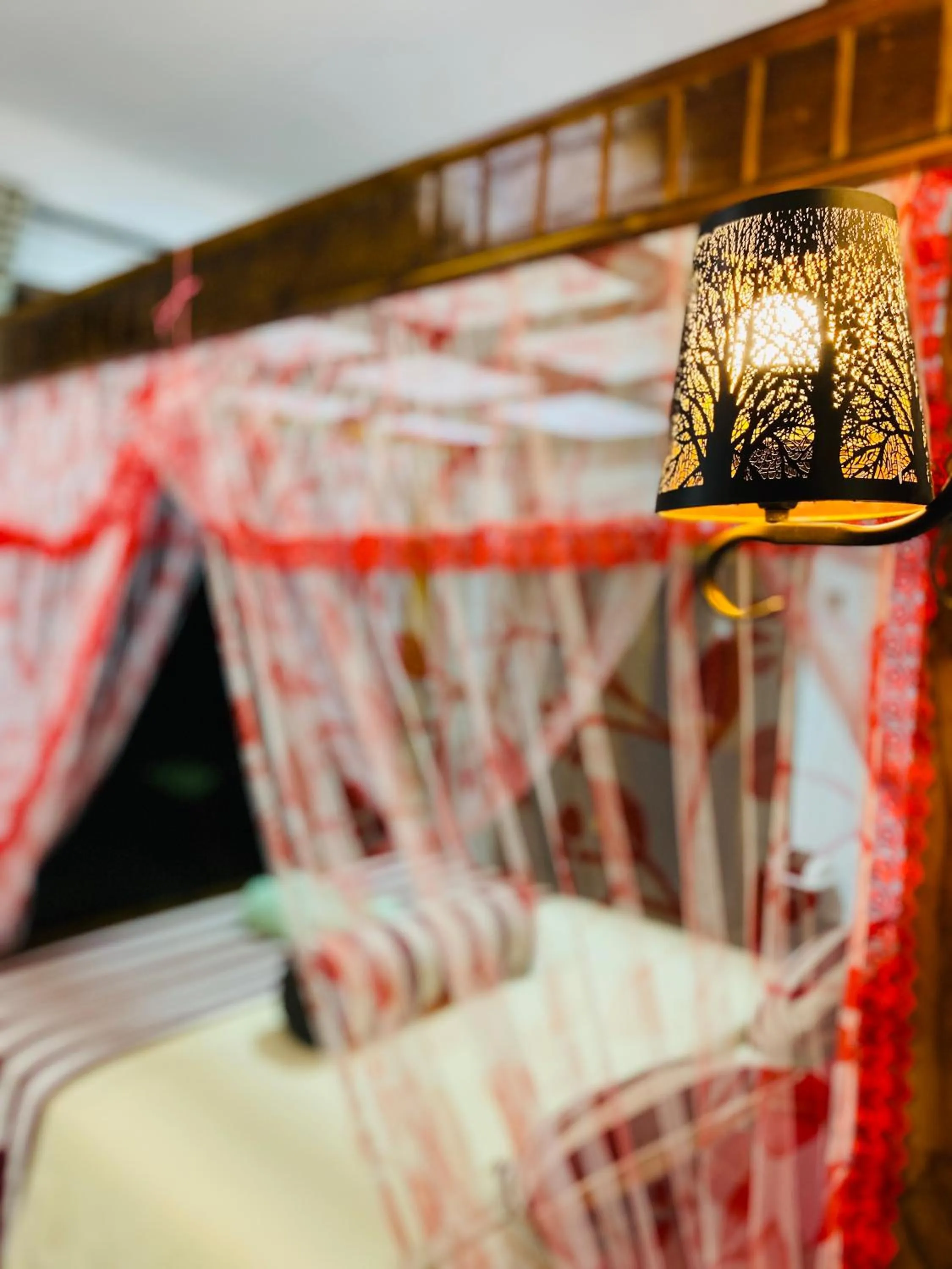 Bed in Madushanka Resort