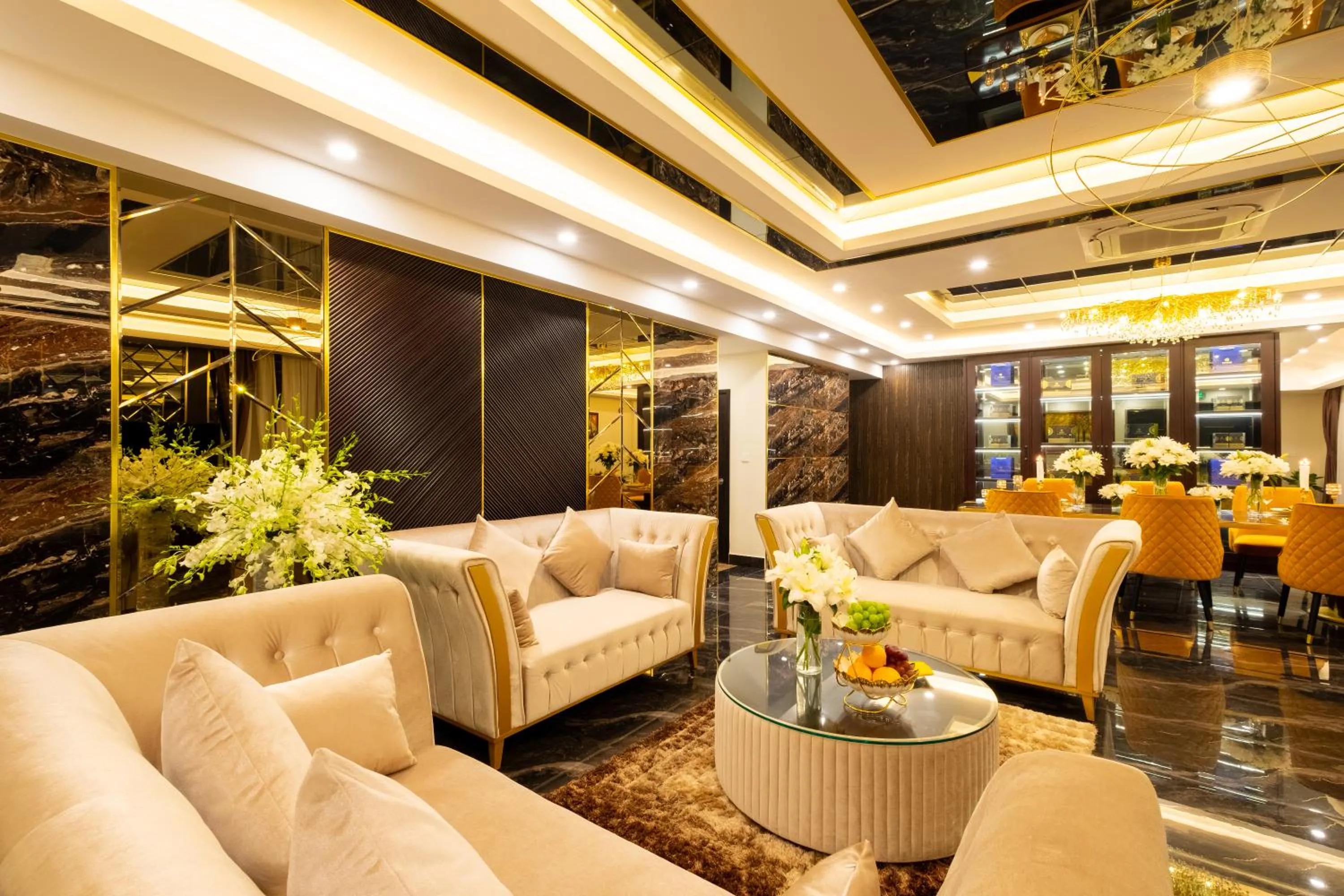 Living room in Sandals Lily Hotel