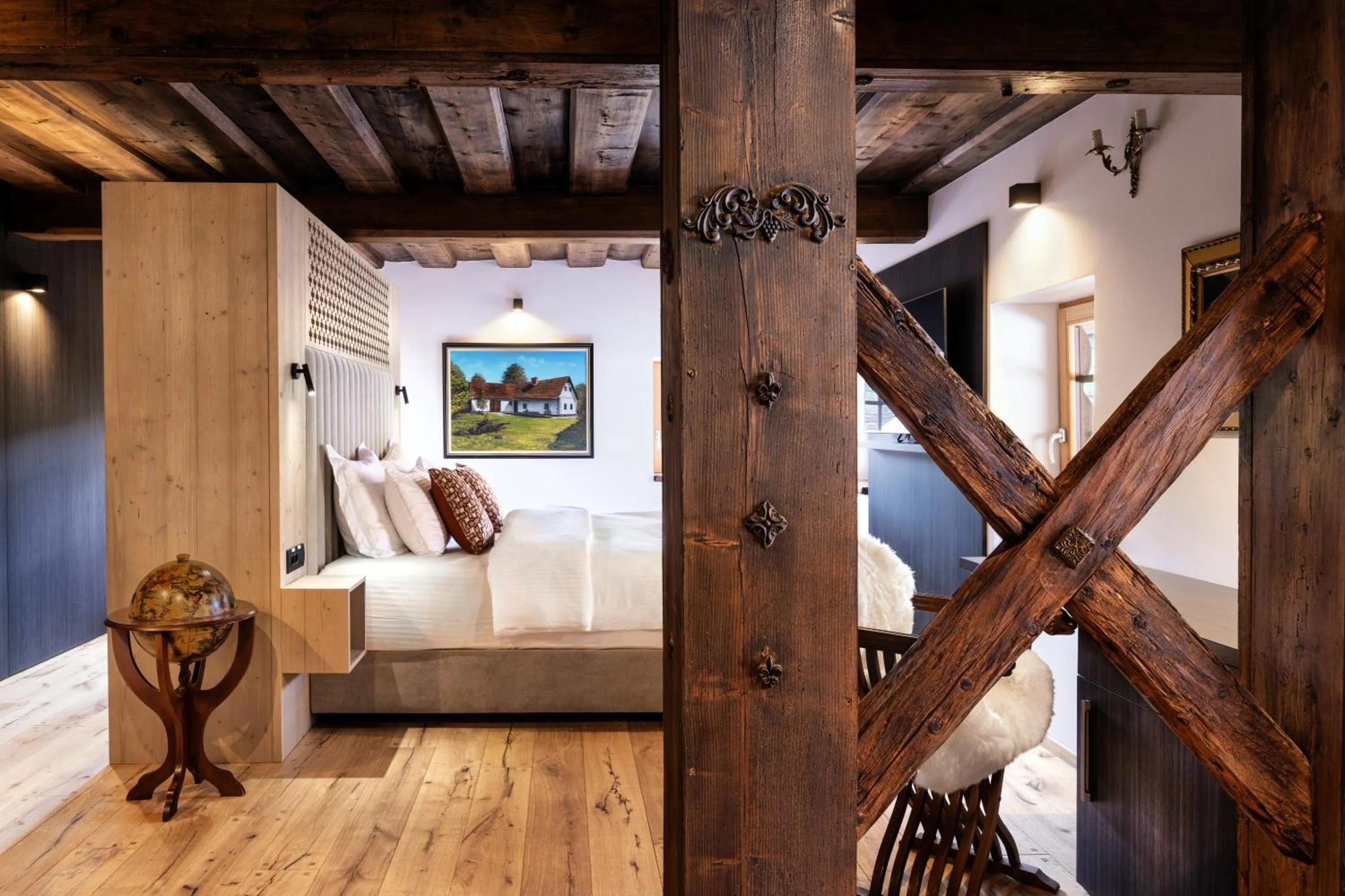 Bedroom, Bed in Hotel Julian Alps