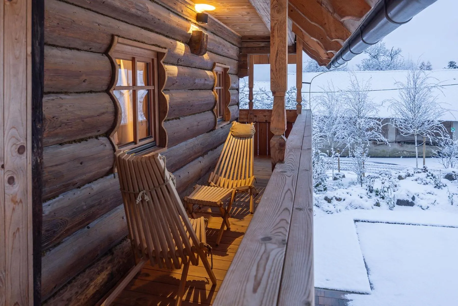Balcony/Terrace in Hotel Julian Alps