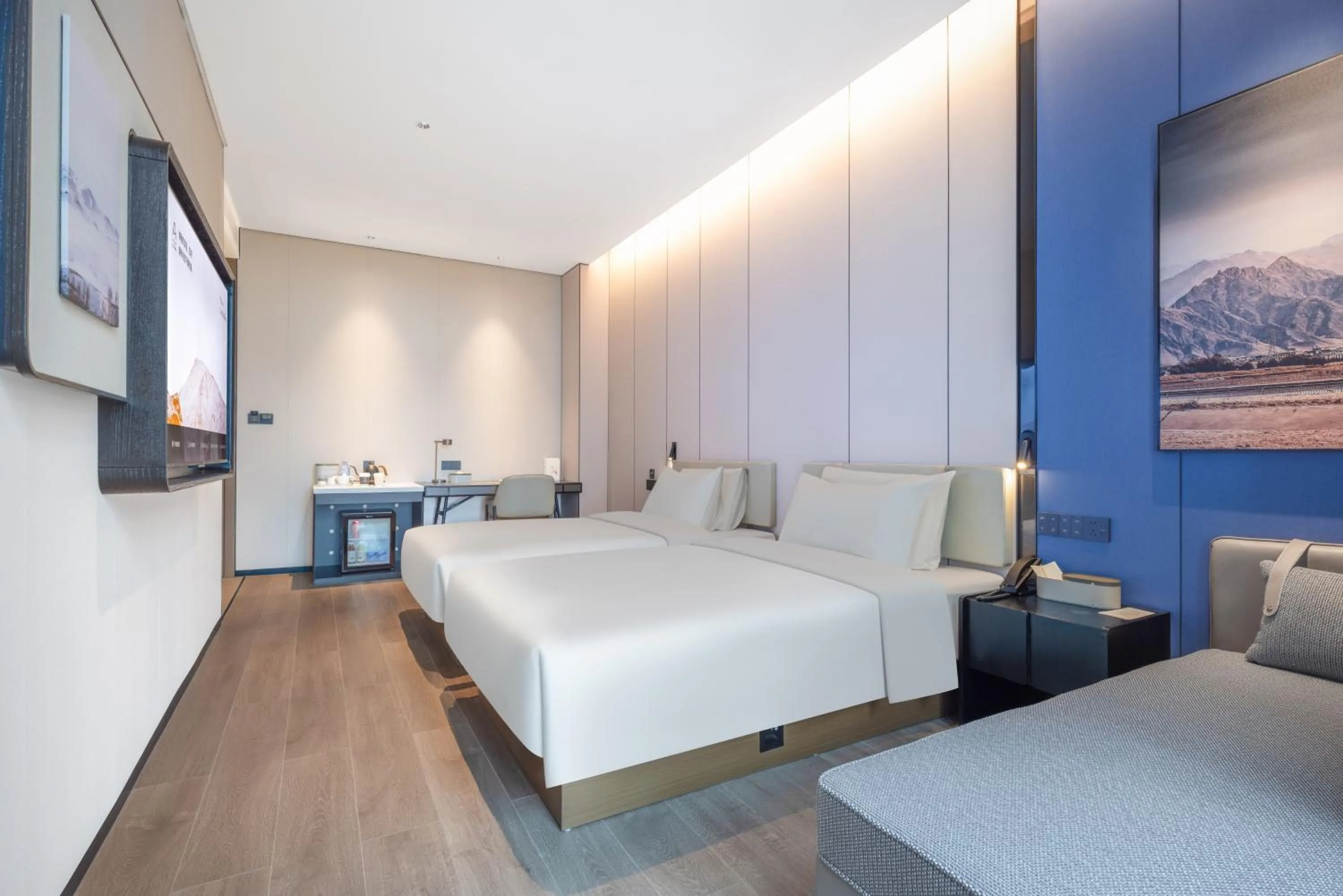 Bed in Atour Hotel Dongguan Xiping Xindi Center