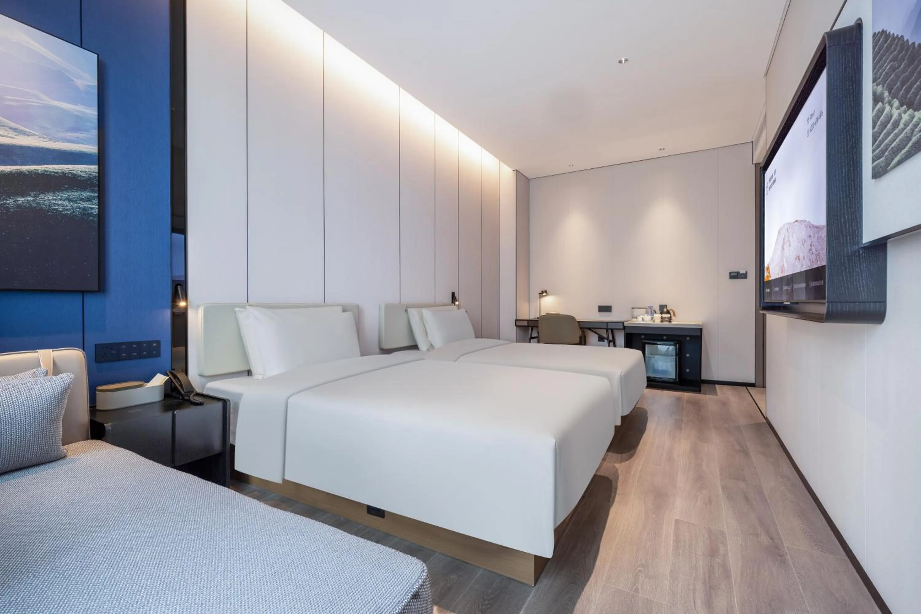 Bed in Atour Hotel Dongguan Xiping Xindi Center