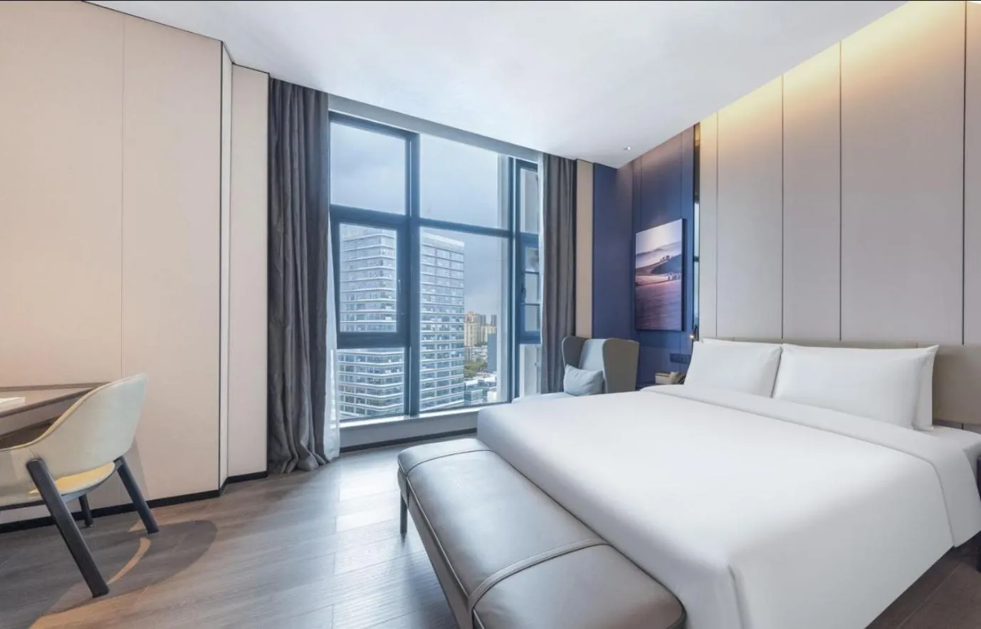 Bed in Atour Hotel Dongguan Xiping Xindi Center