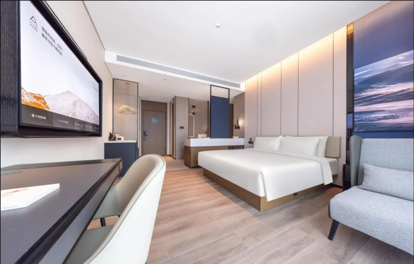 Bed in Atour Hotel Dongguan Xiping Xindi Center