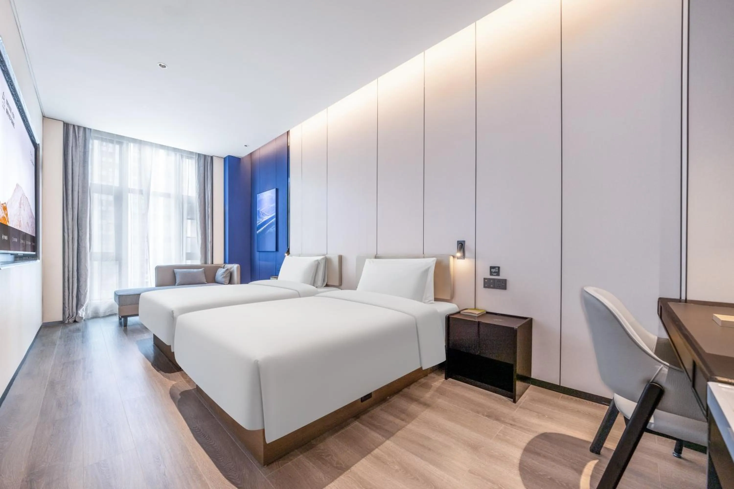 Bed in Atour Hotel Dongguan Xiping Xindi Center