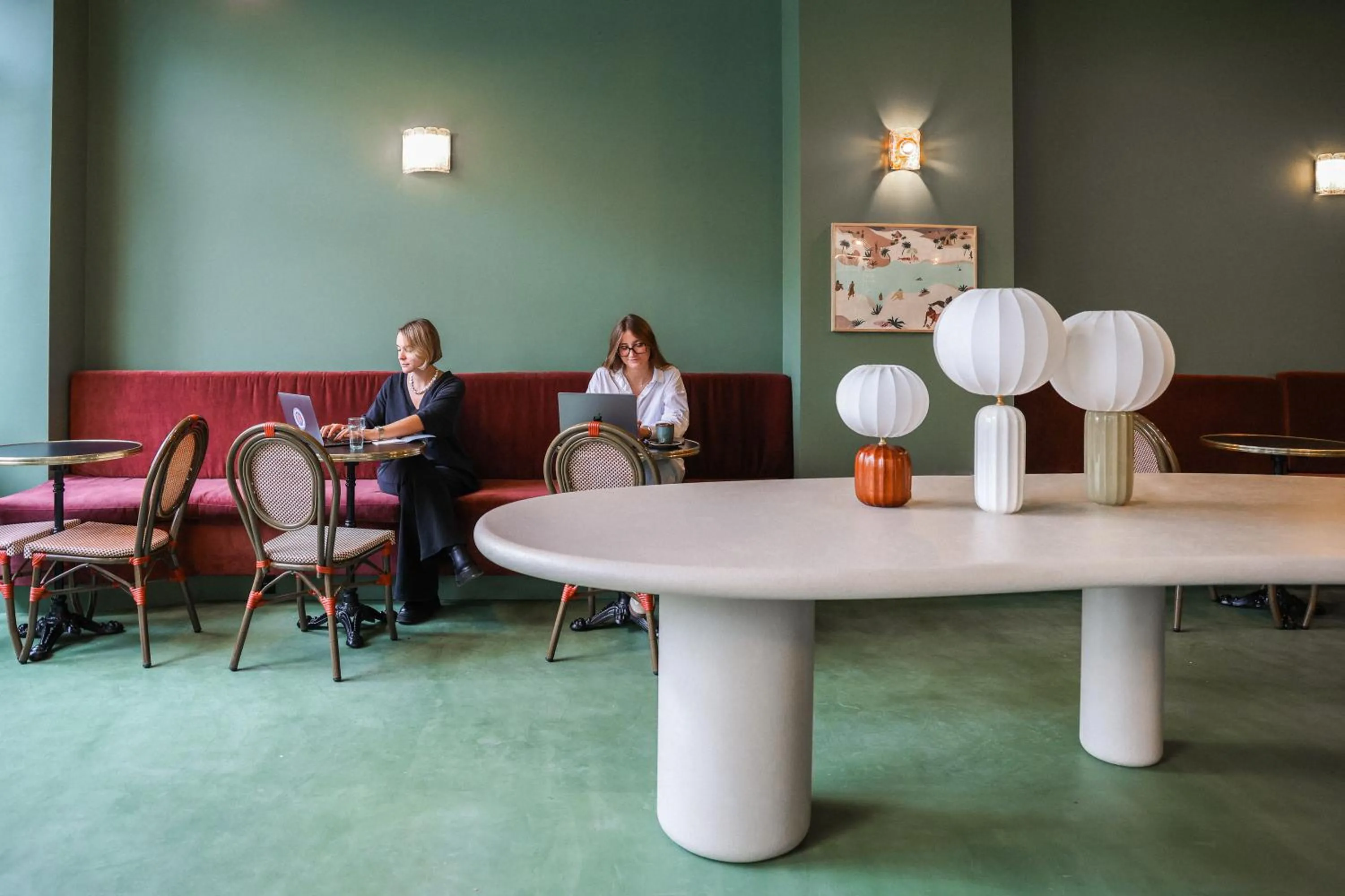 People in The Mila Hotel