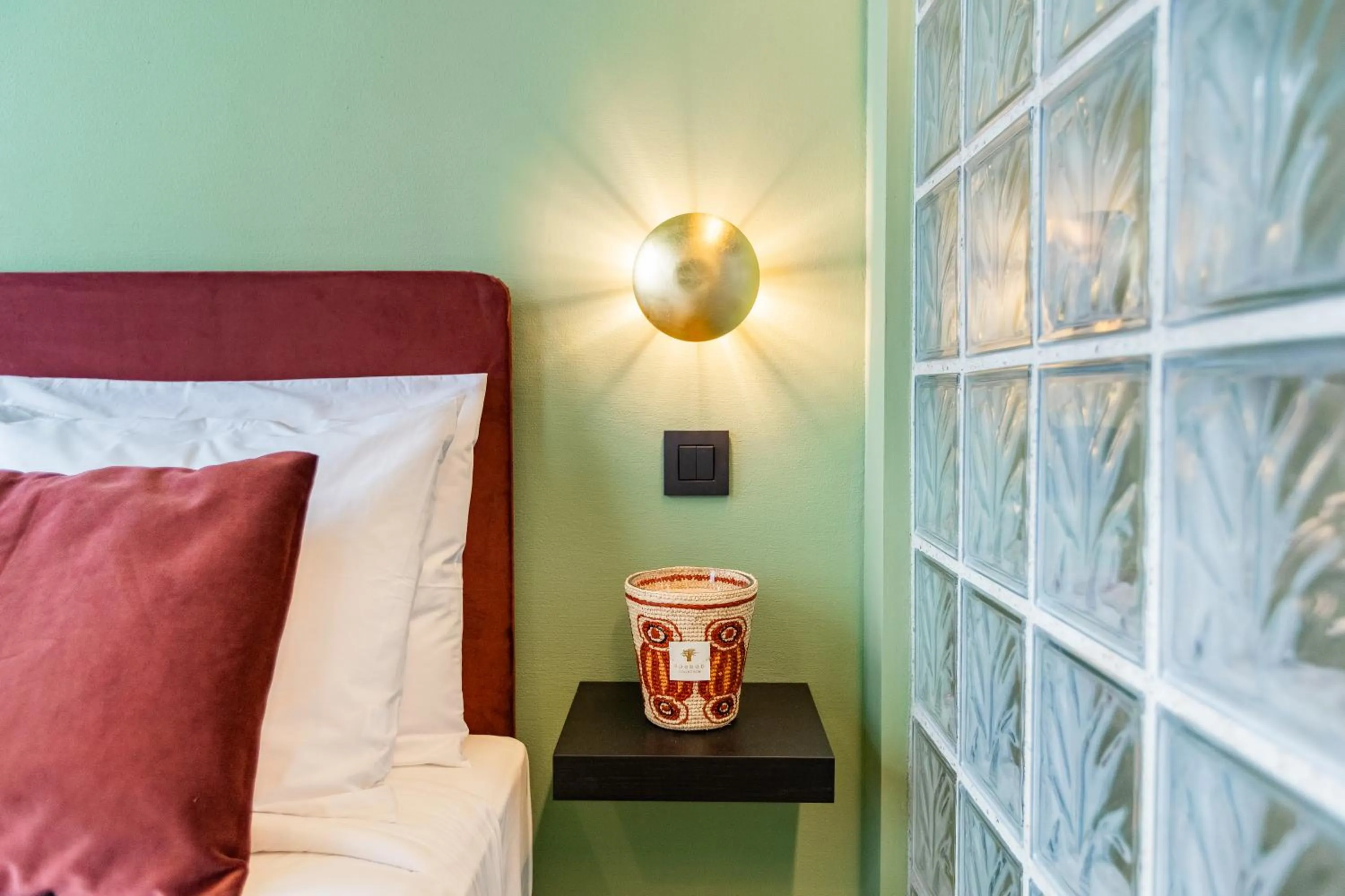 Decorative detail, Bed in The Mila Hotel