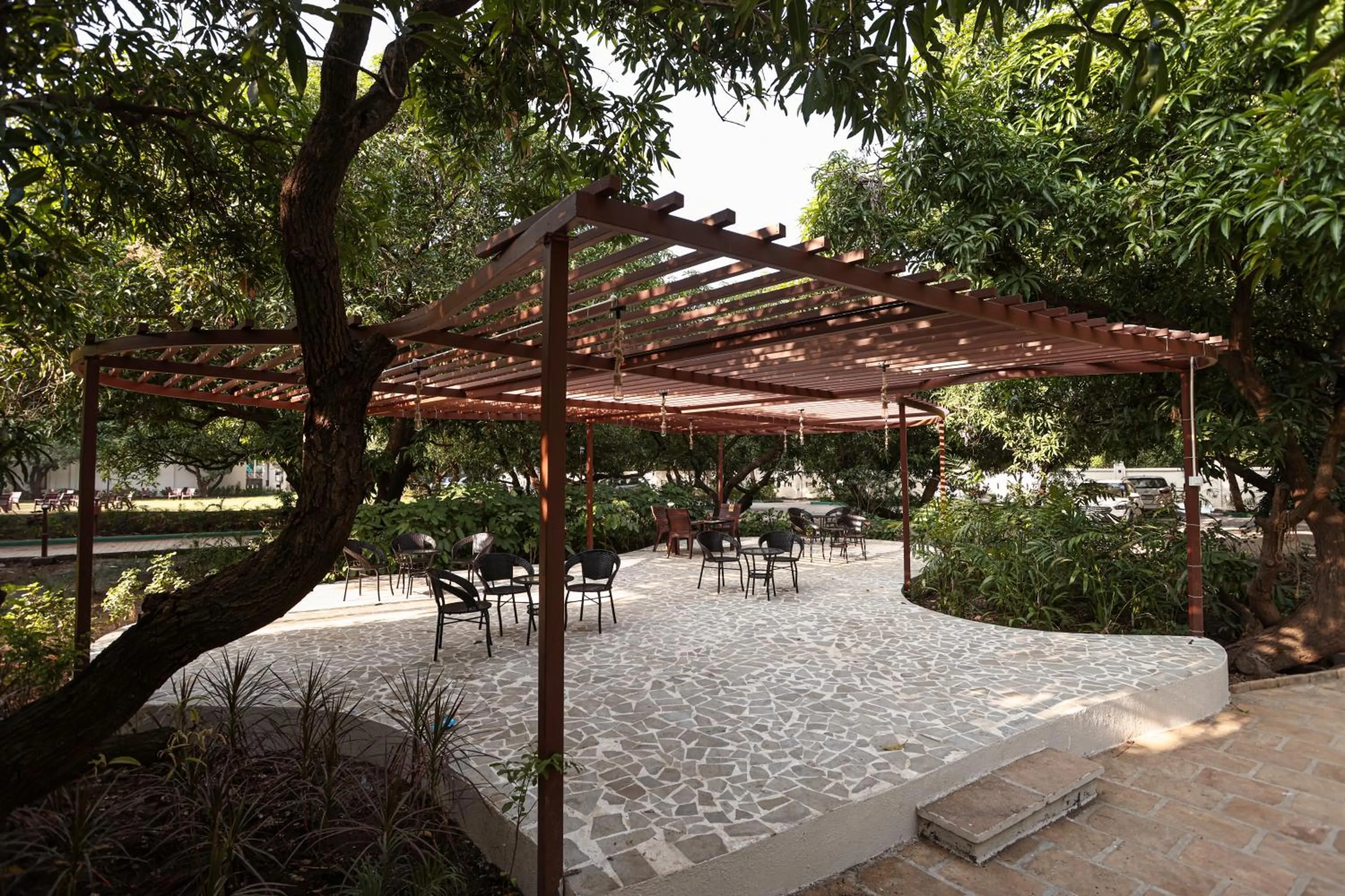 Garden in Le Casa Lion Resort A Premium Resort In Sasan Gir