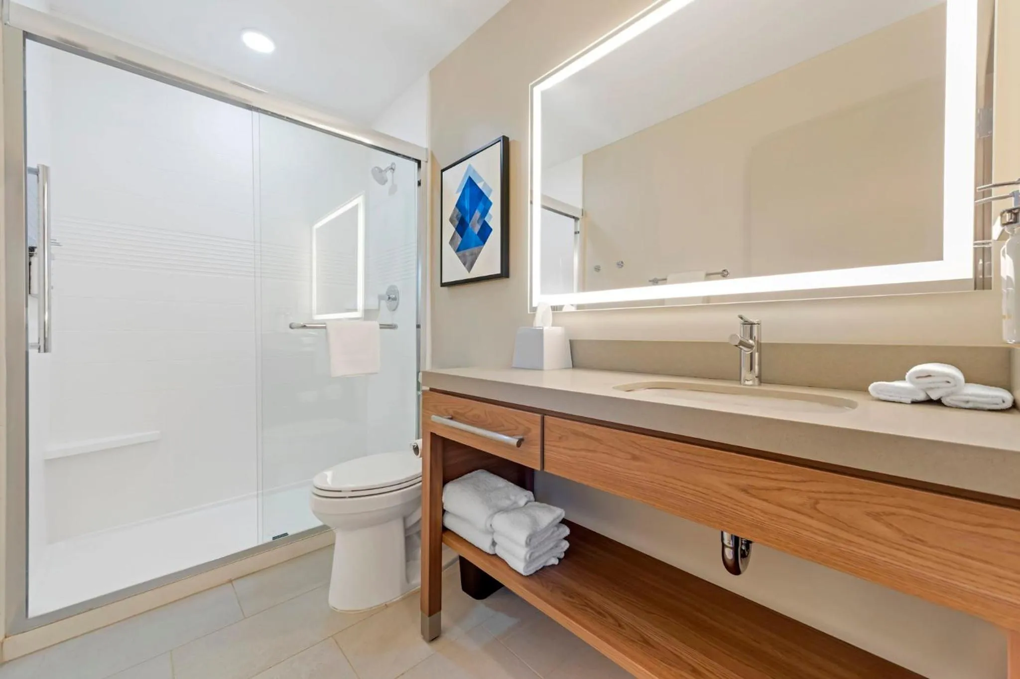 Bathroom in Candlewood Suites Lawrenceville - Princeton by IHG