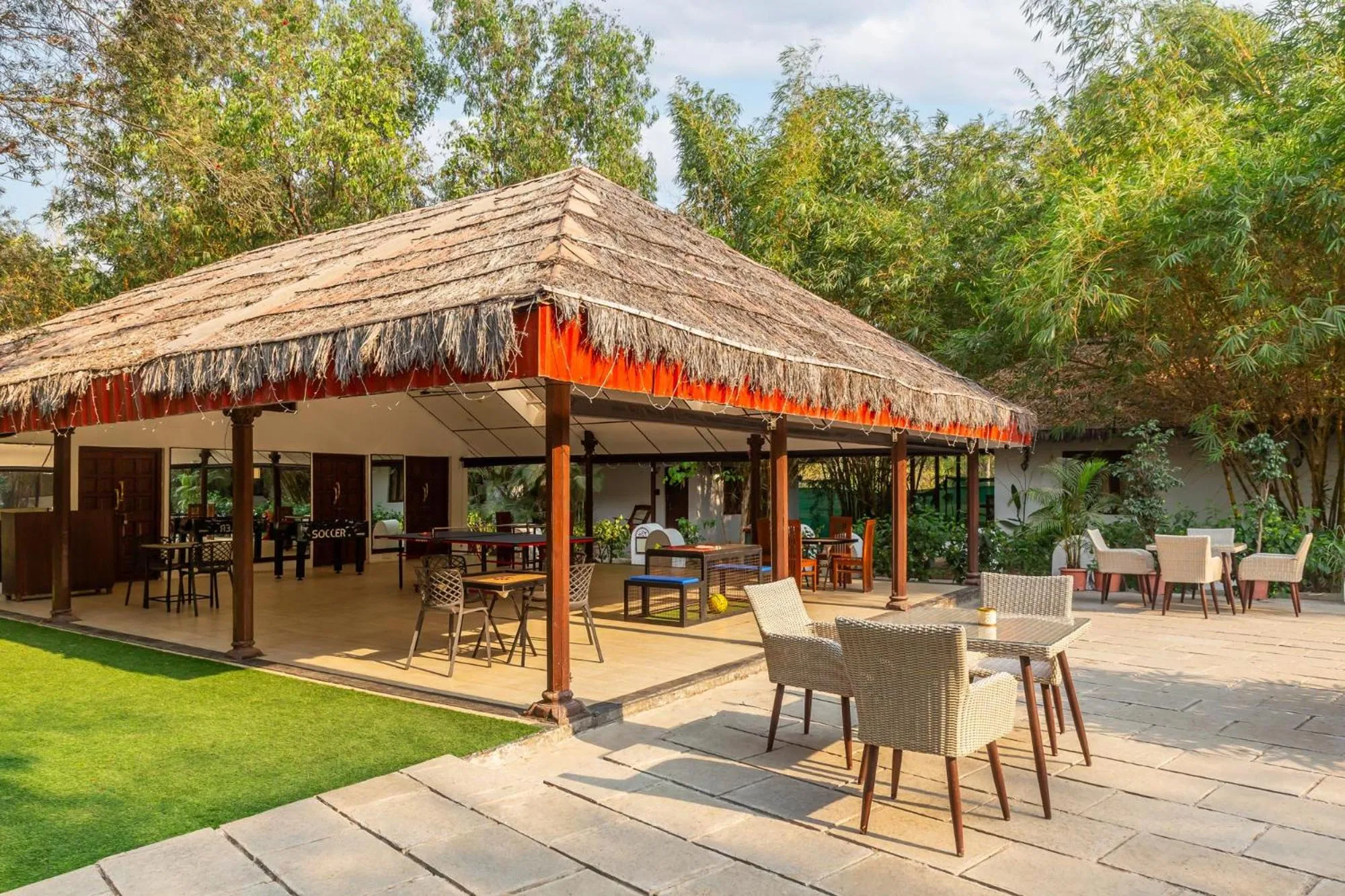 Game Room in WilderNest Araanya by Vibescapes