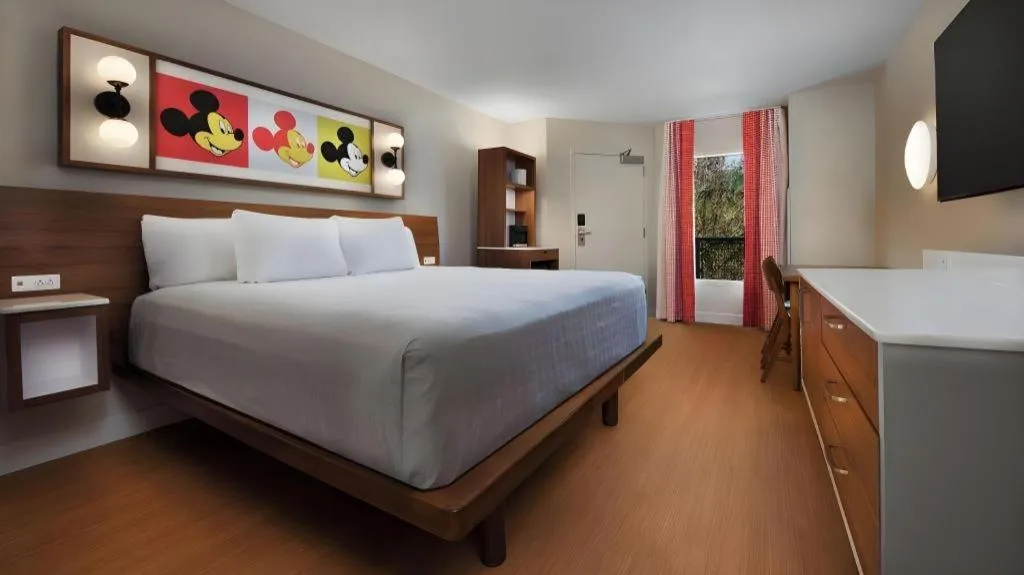 Bed in Disney's Pop Century Resort