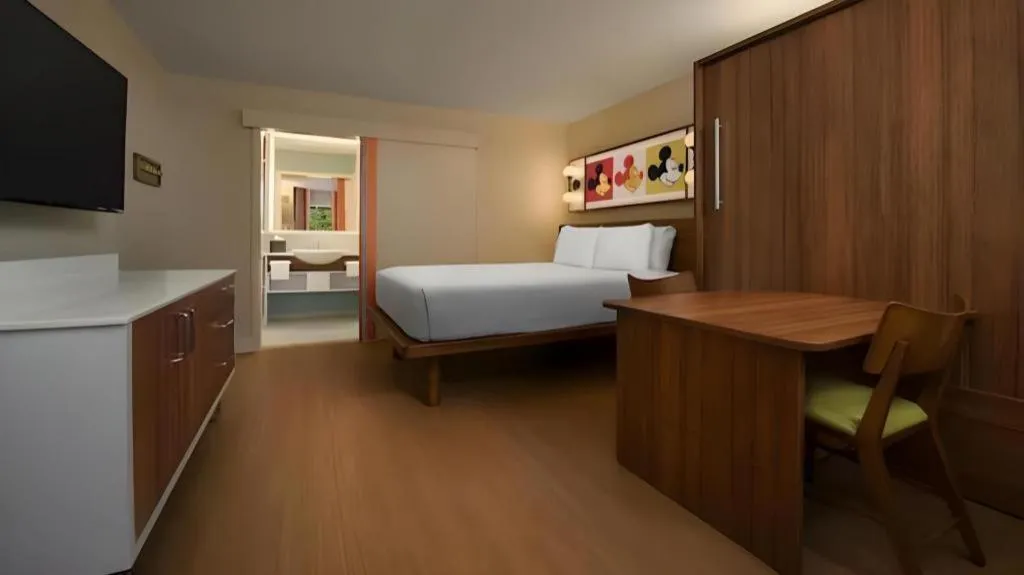 Bed in Disney's Pop Century Resort