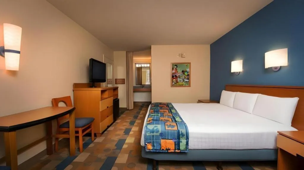 Bed in Disney's Pop Century Resort