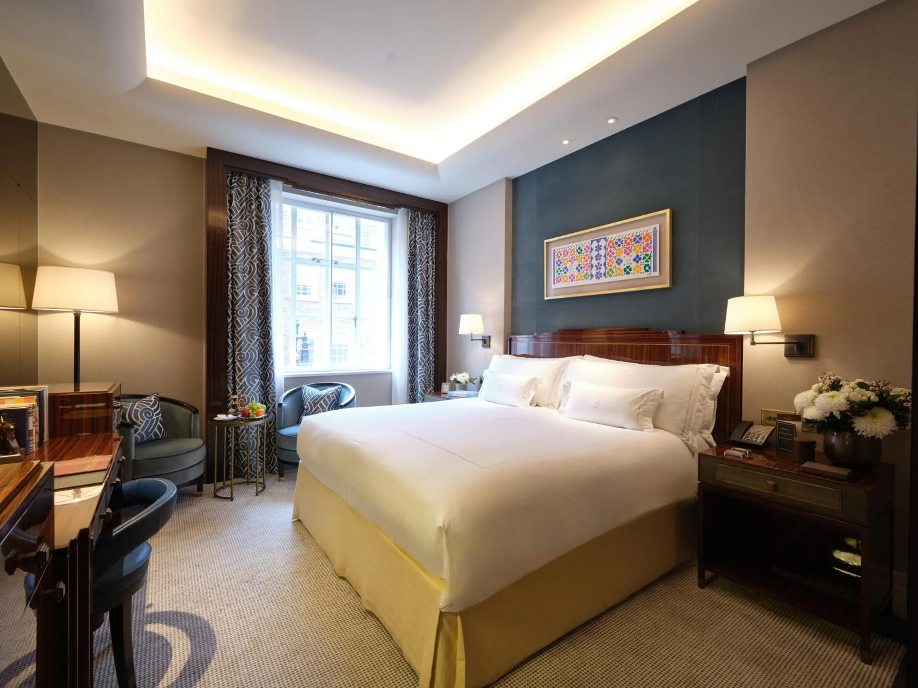 Bed in The Beaumont Mayfair