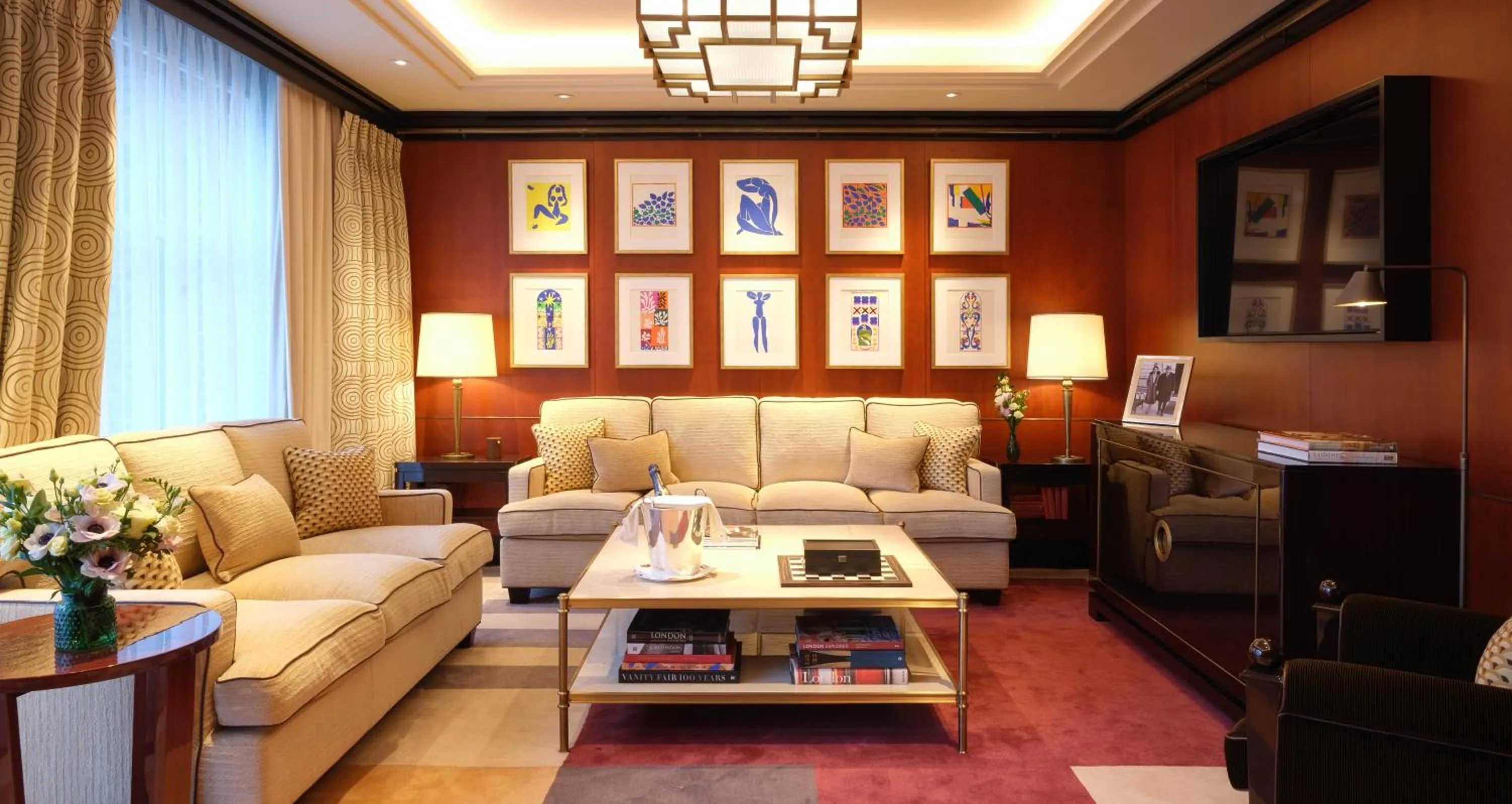 Living room in The Beaumont Mayfair