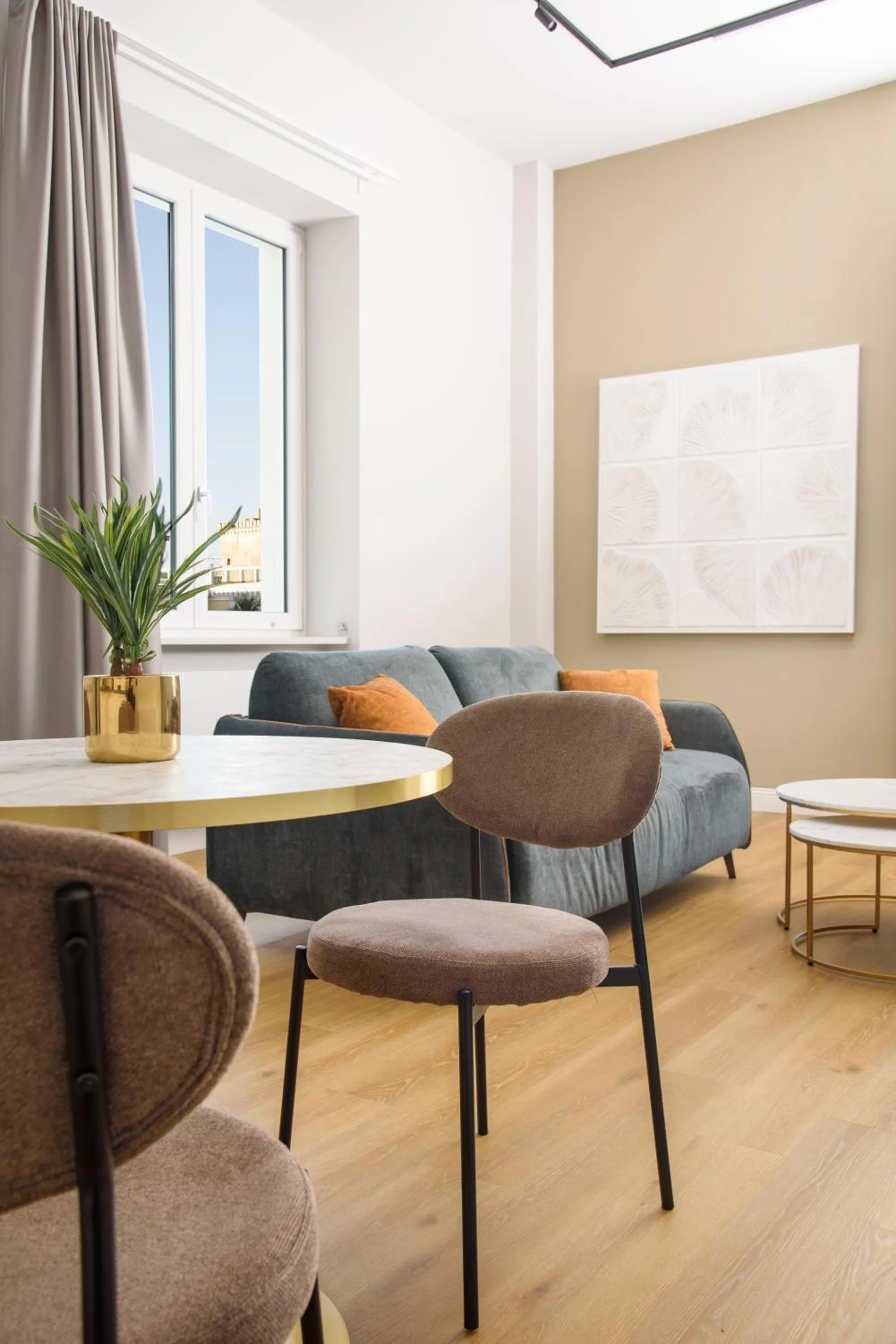 Living room in Vesuvius Palace Aparthotel