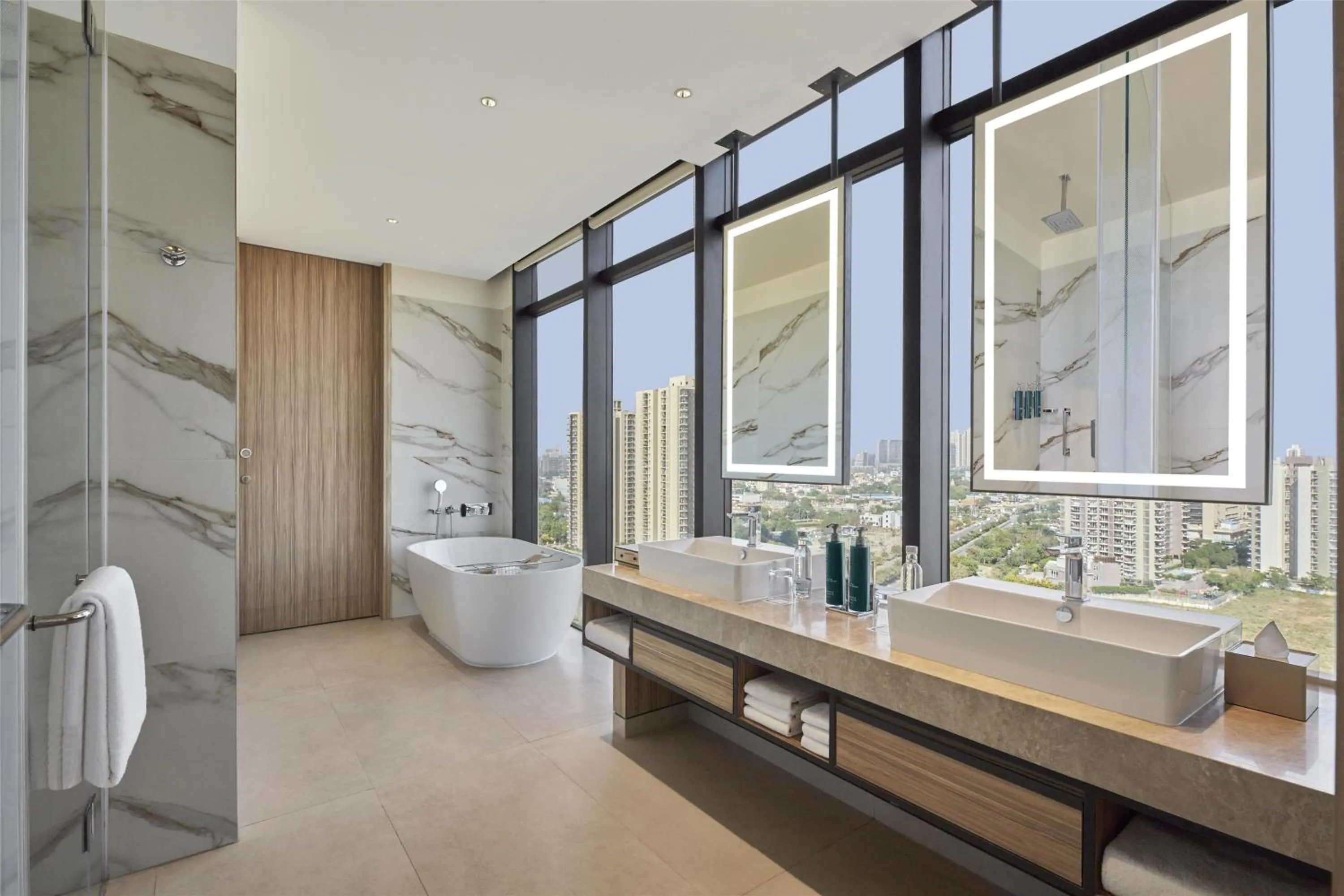Bathroom in Hilton Gurugram Baani City Centre