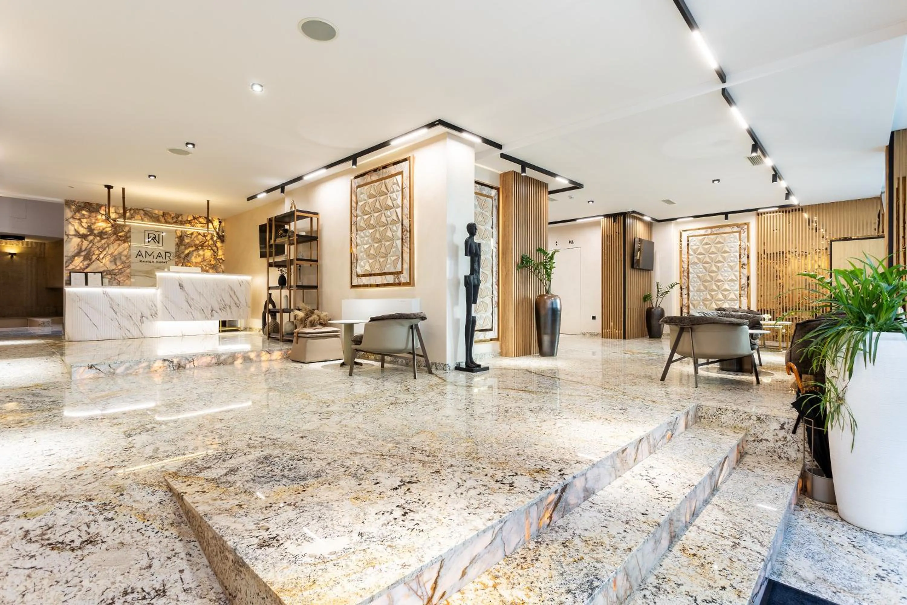 Lobby or reception in AMAR Design Hotel by HMG