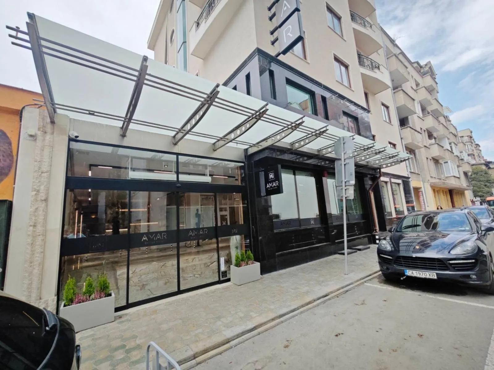 Facade/entrance in AMAR Design Hotel by HMG