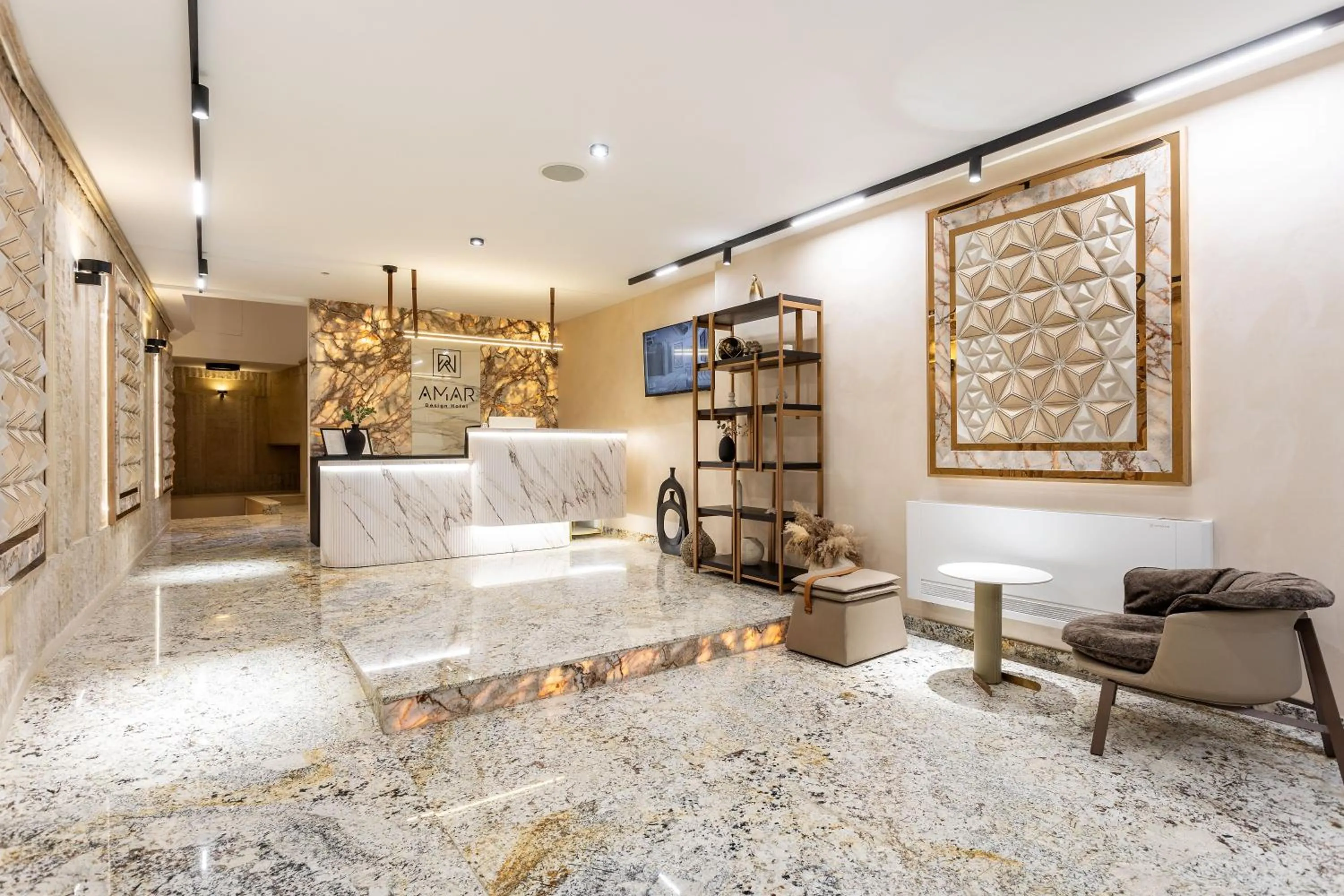 Lobby or reception in AMAR Design Hotel by HMG