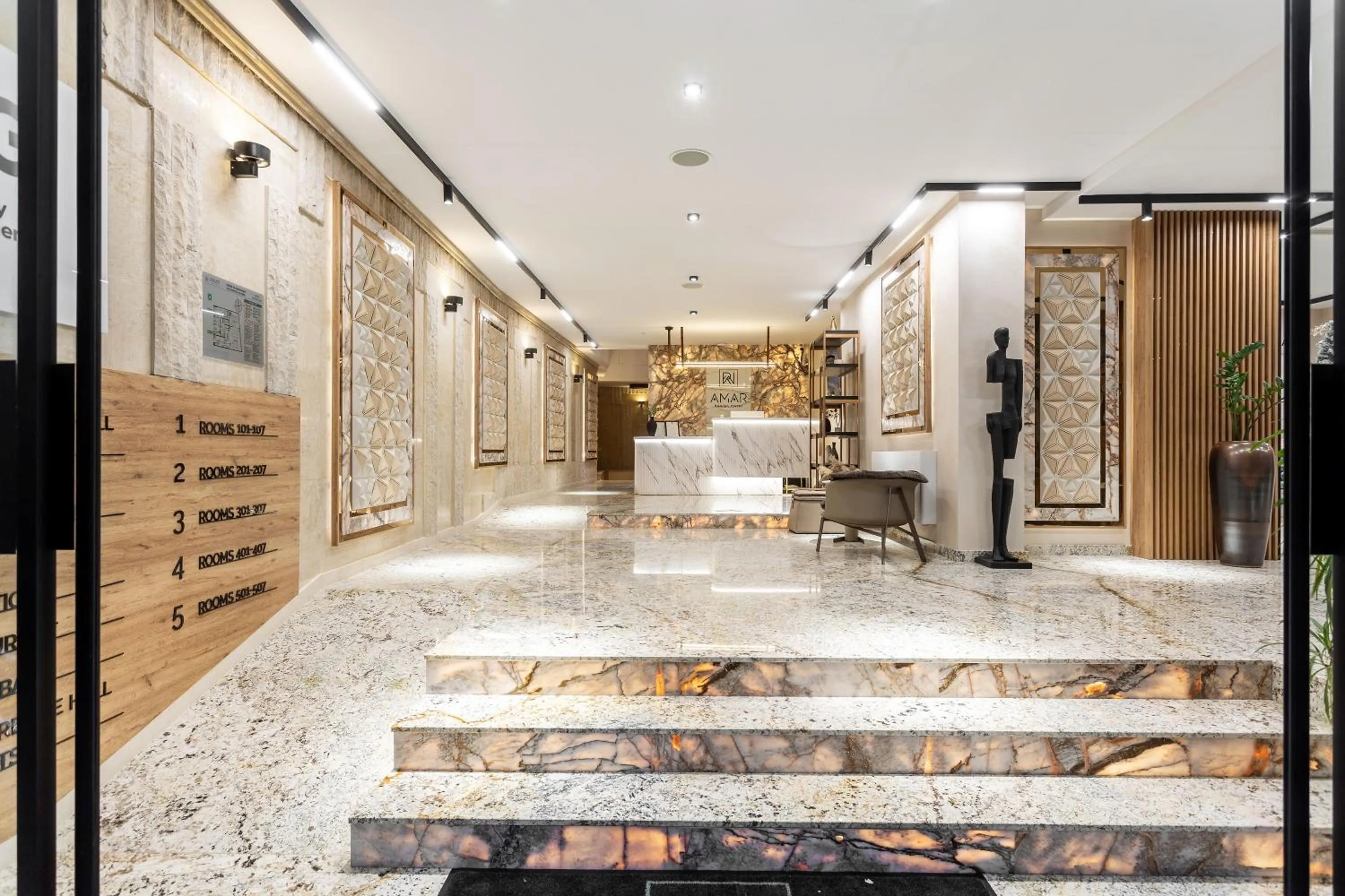 Lobby or reception in AMAR Design Hotel by HMG