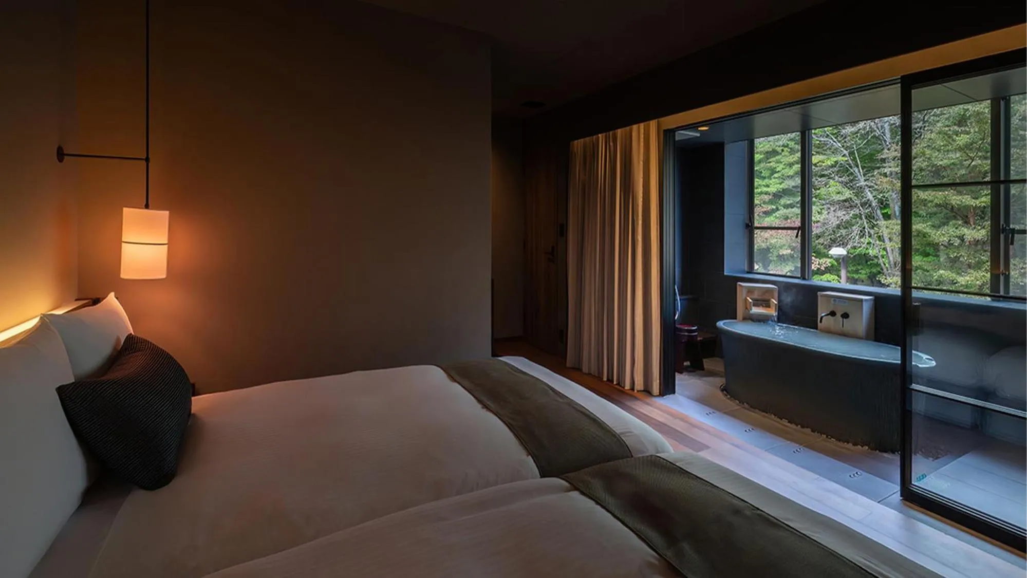 Bed in Nasu-Onsen Shinshun no Kago Hewitt Resort