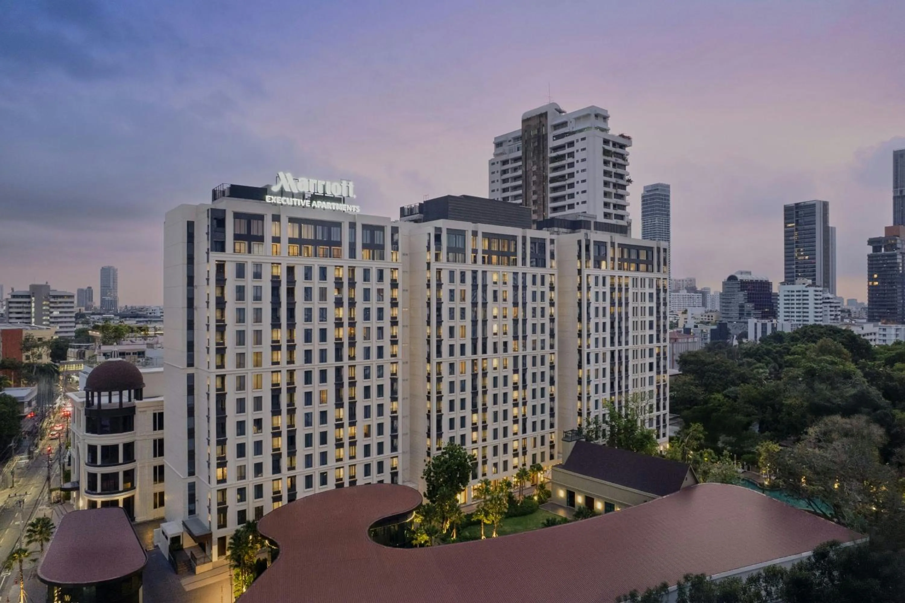 Property building in Marriott Executive Apartments, Bangkok Townhall Sukhumvit