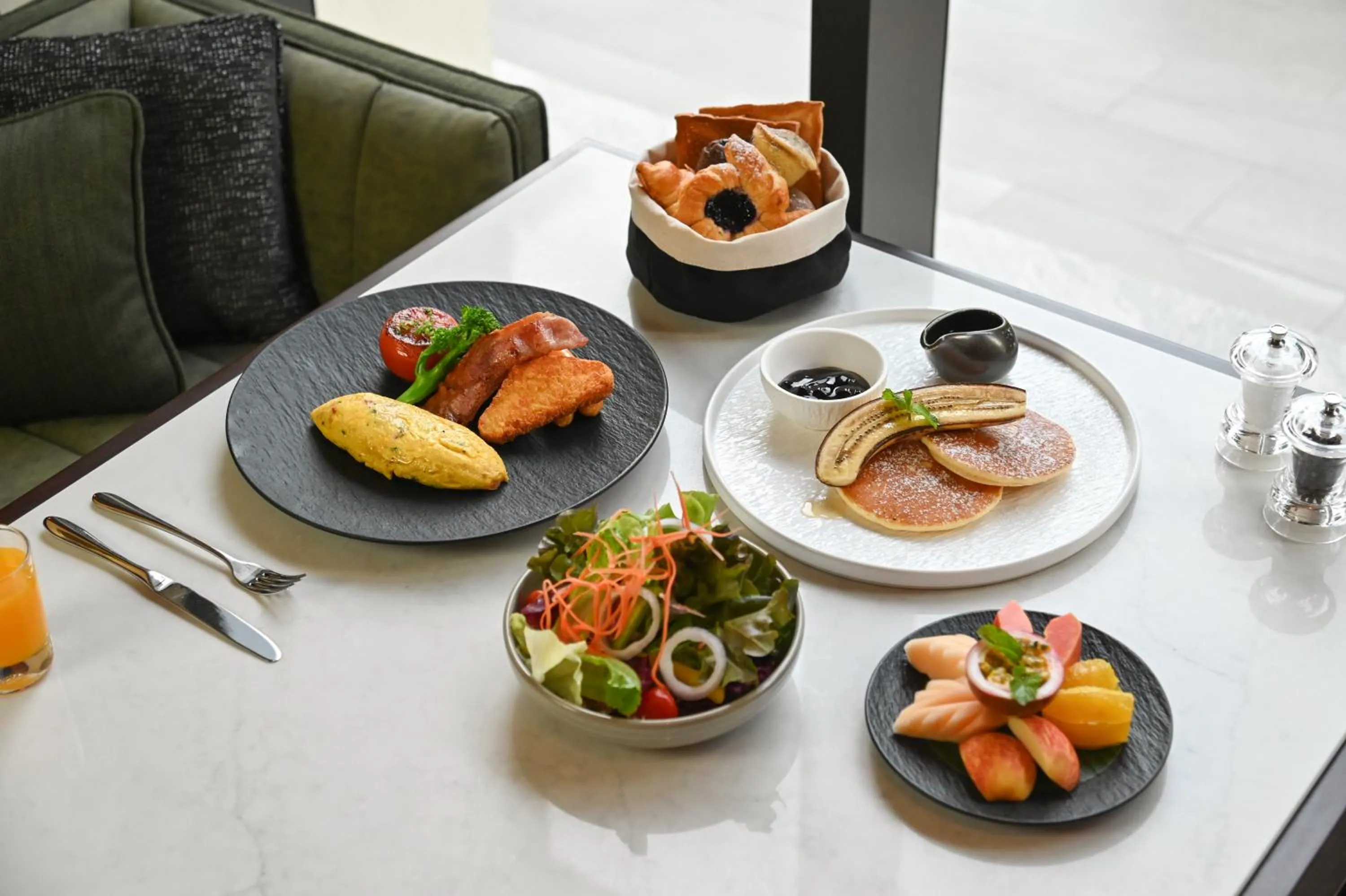 Breakfast in Marriott Executive Apartments, Bangkok Townhall Sukhumvit