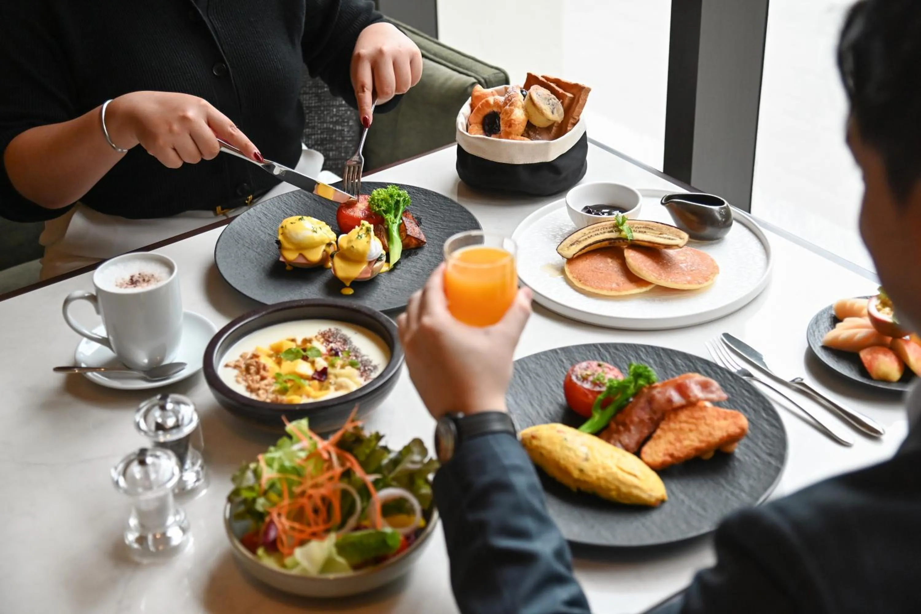 Breakfast in Marriott Executive Apartments, Bangkok Townhall Sukhumvit