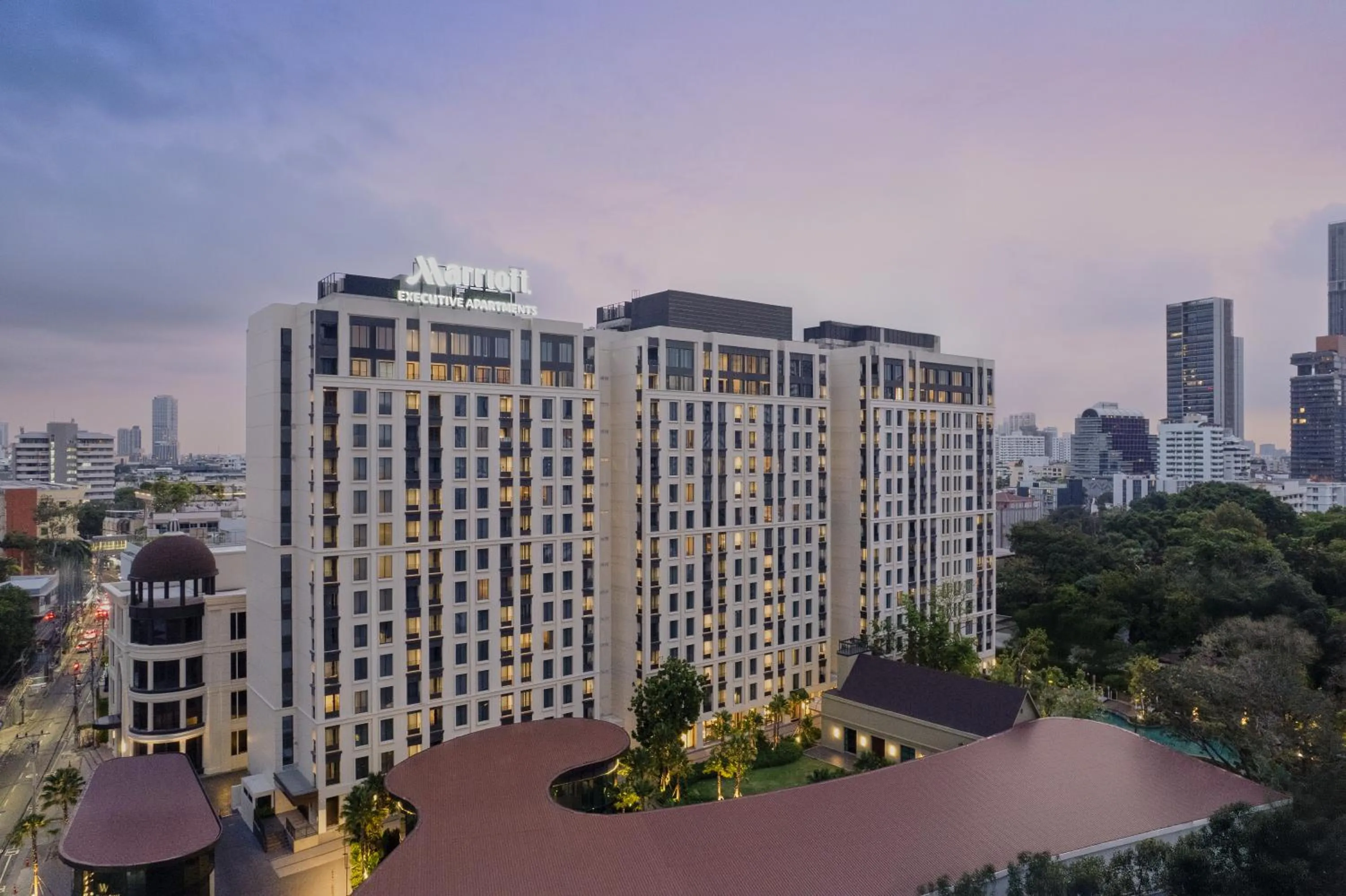 Property building in Marriott Executive Apartments, Bangkok Townhall Sukhumvit