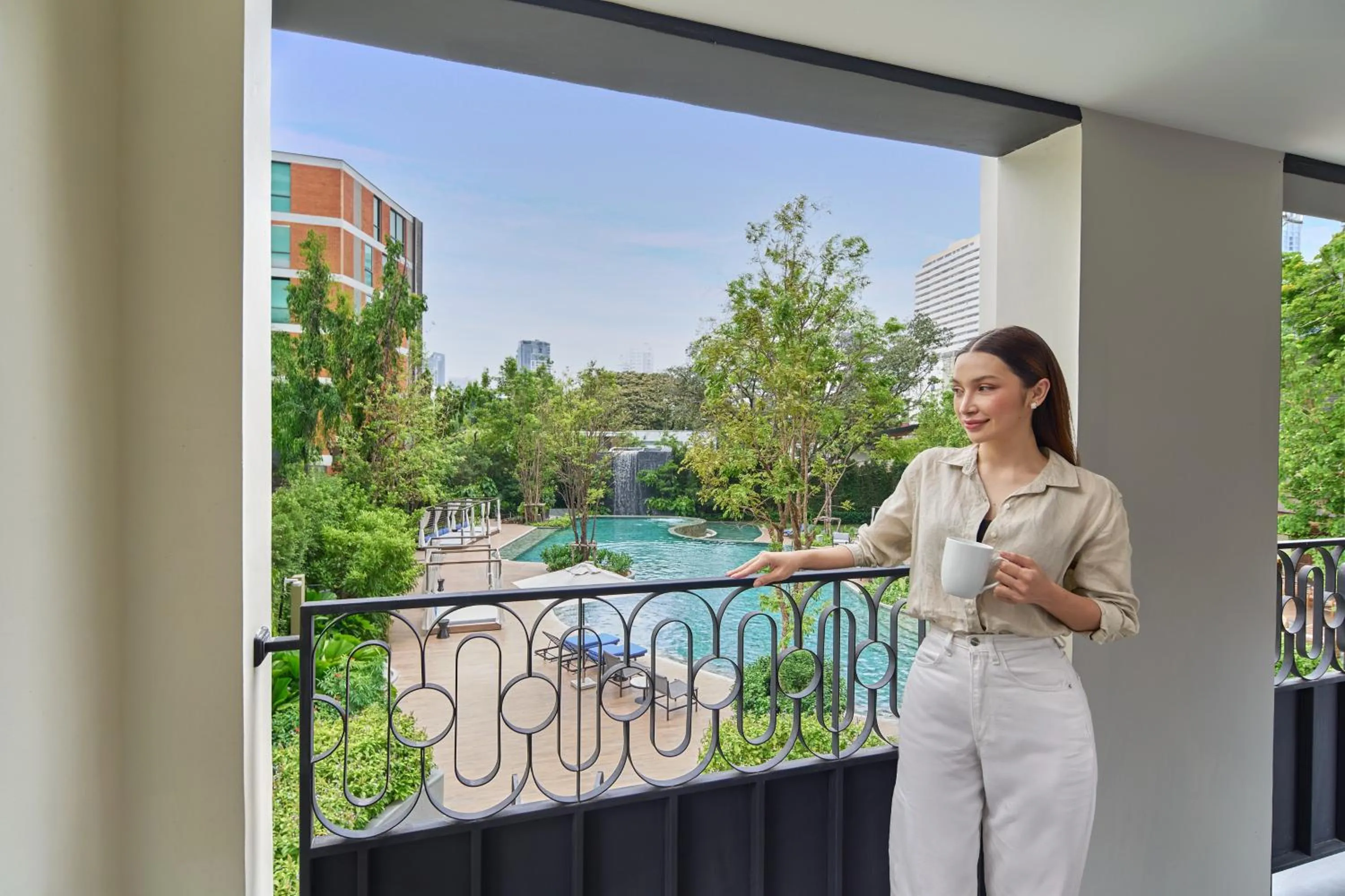 Balcony/Terrace in Marriott Executive Apartments, Bangkok Townhall Sukhumvit