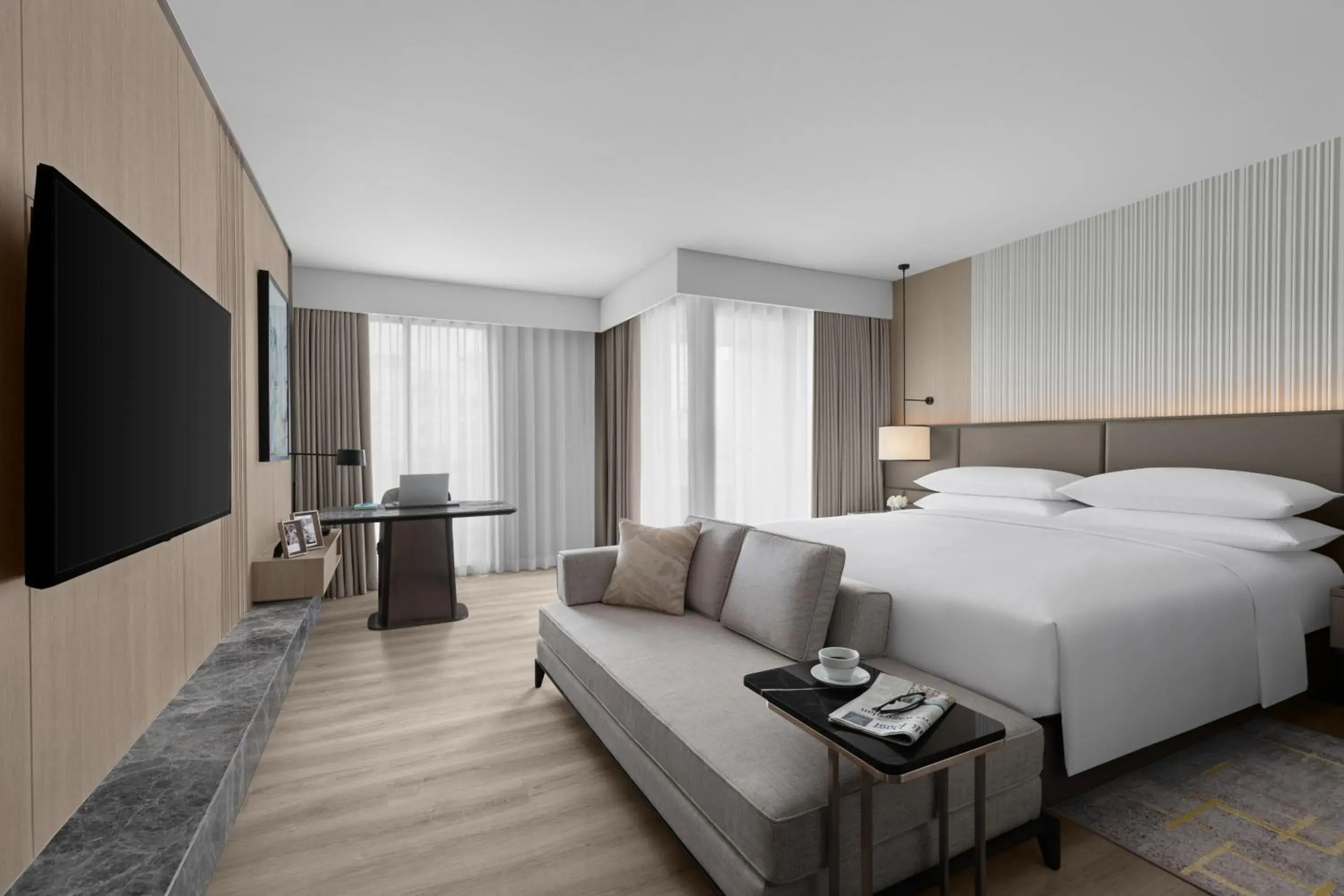 King Studio with Balcony and City View in Marriott Executive Apartments, Bangkok Townhall Sukhumvit King Studio with Balcony and City View in Marriott Executive Apartments, Bangkok Townhall Sukhumvit