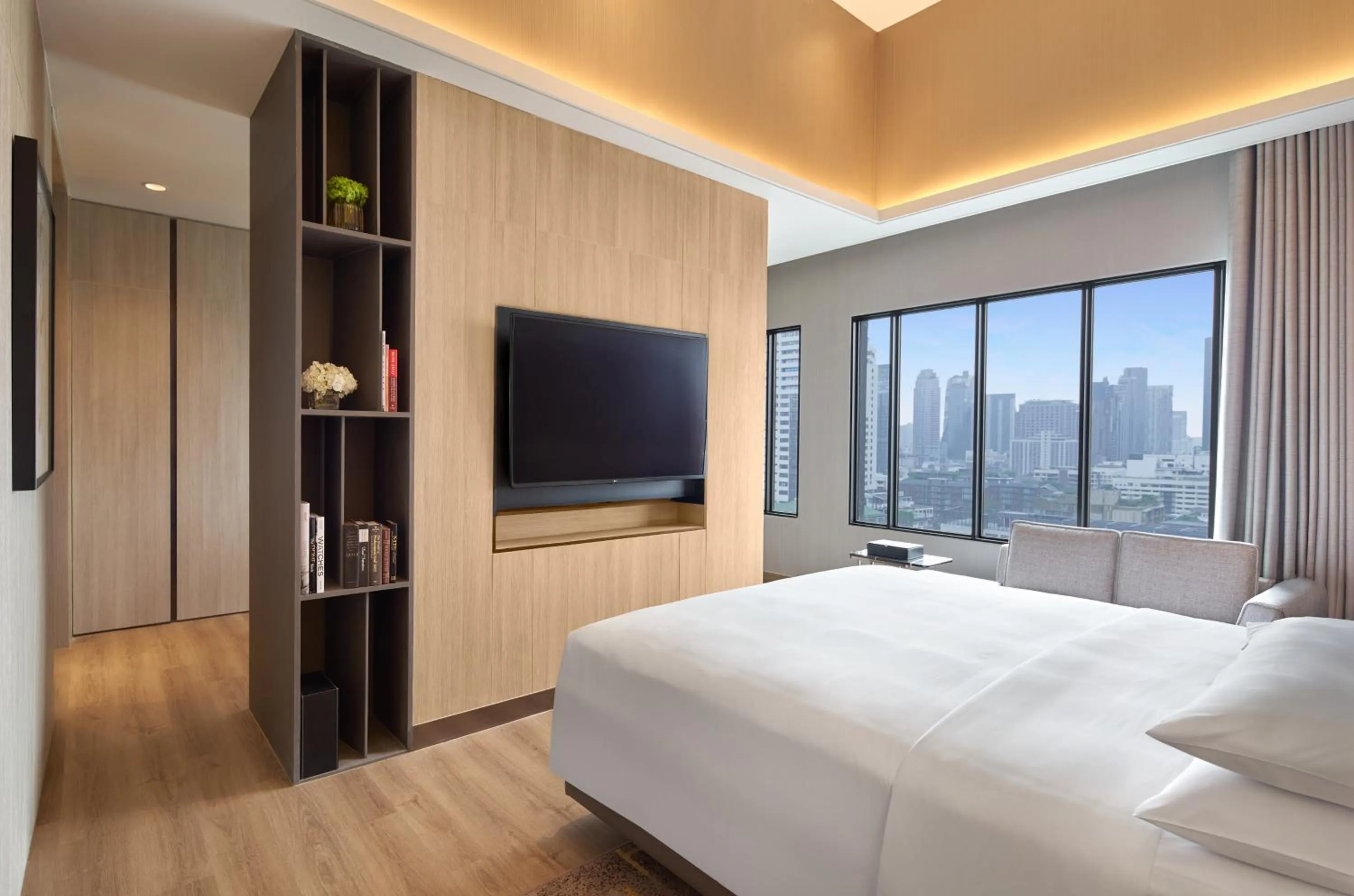 Bedroom, Bed in Marriott Executive Apartments, Bangkok Townhall Sukhumvit