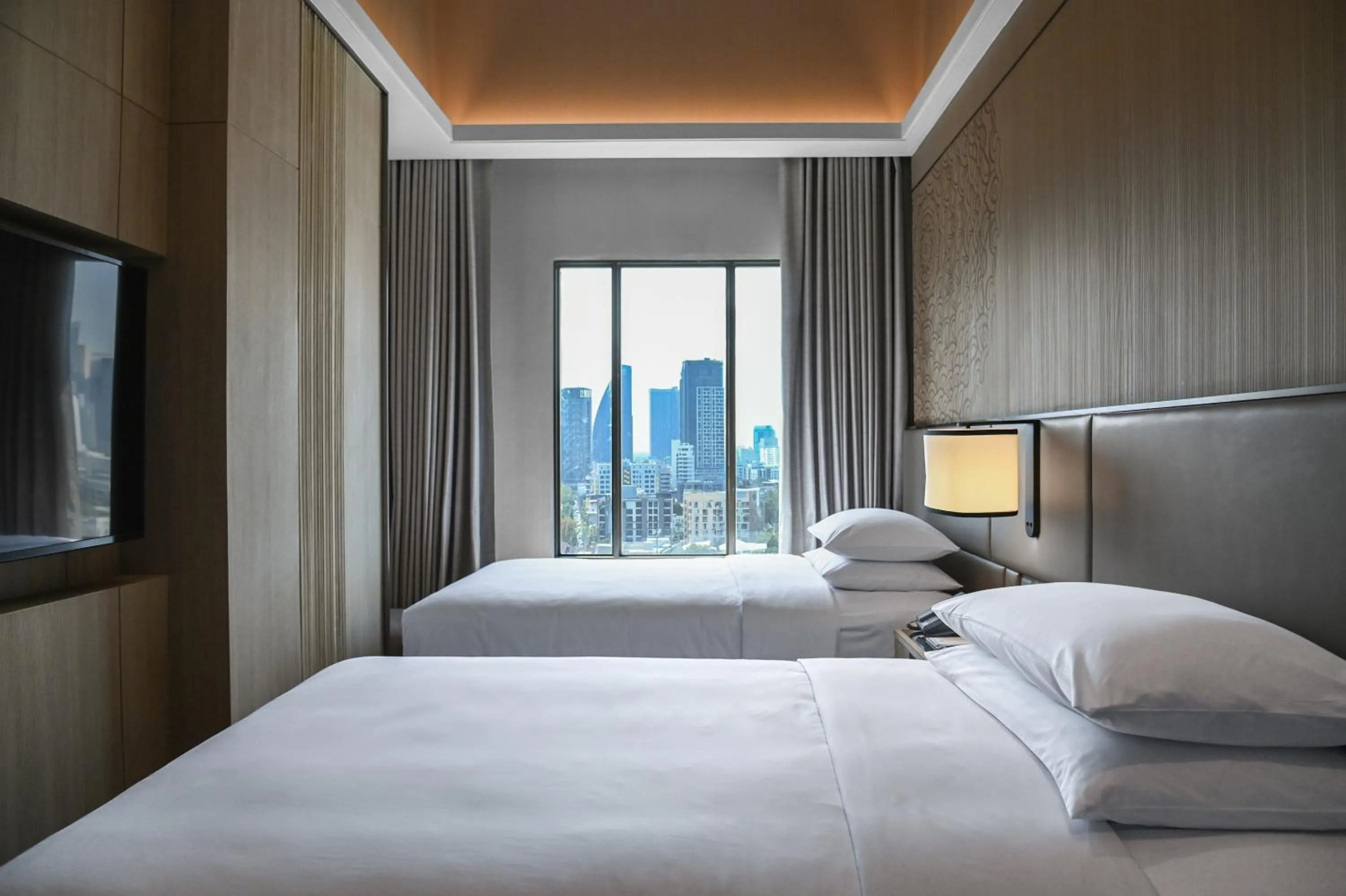 Bed in Marriott Executive Apartments, Bangkok Townhall Sukhumvit